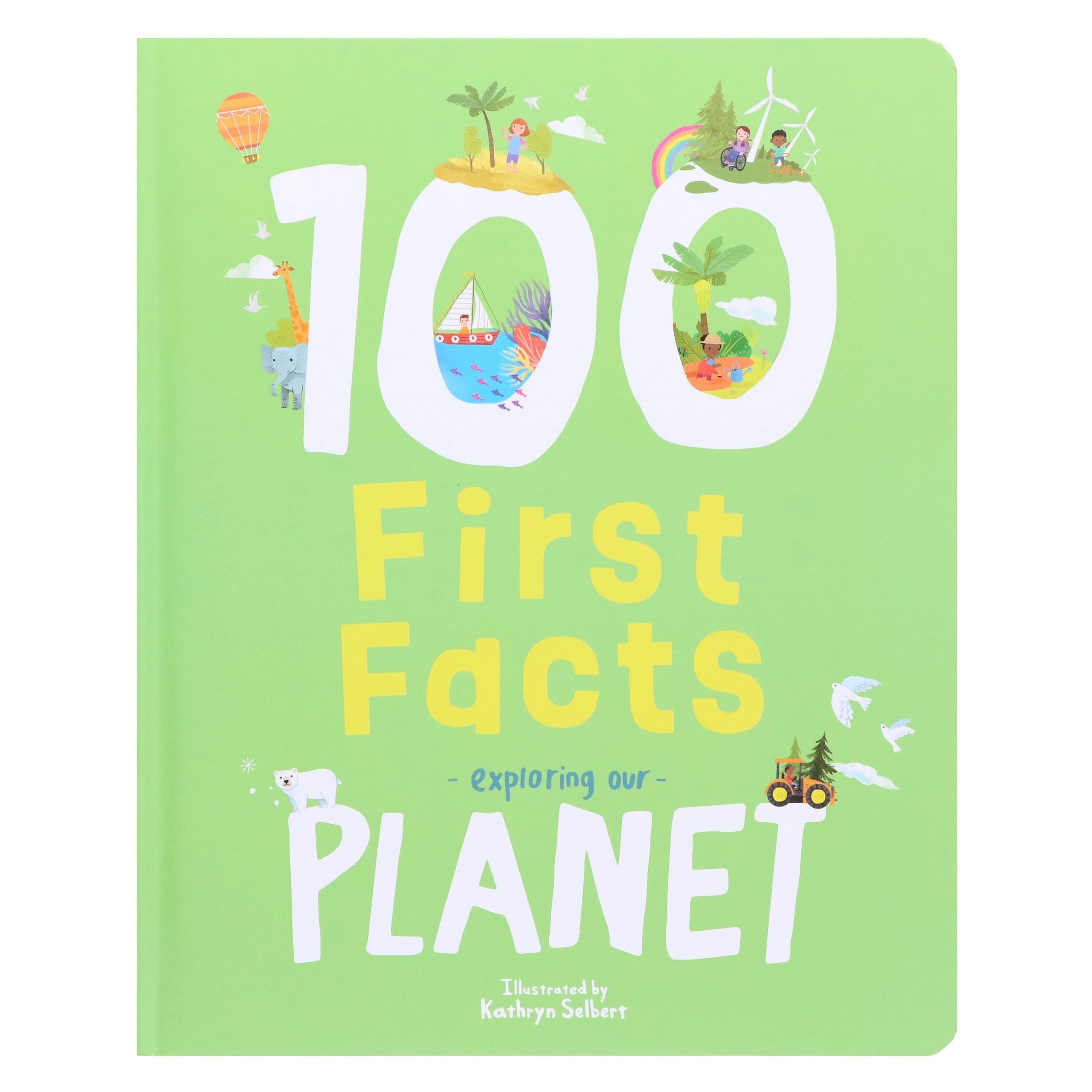 100 First Facts: Words, Animals & Planet 3 Picture books Children's collection set By Sweet Cherry Publishing - Ages 3-5 - Board Book - Image 2