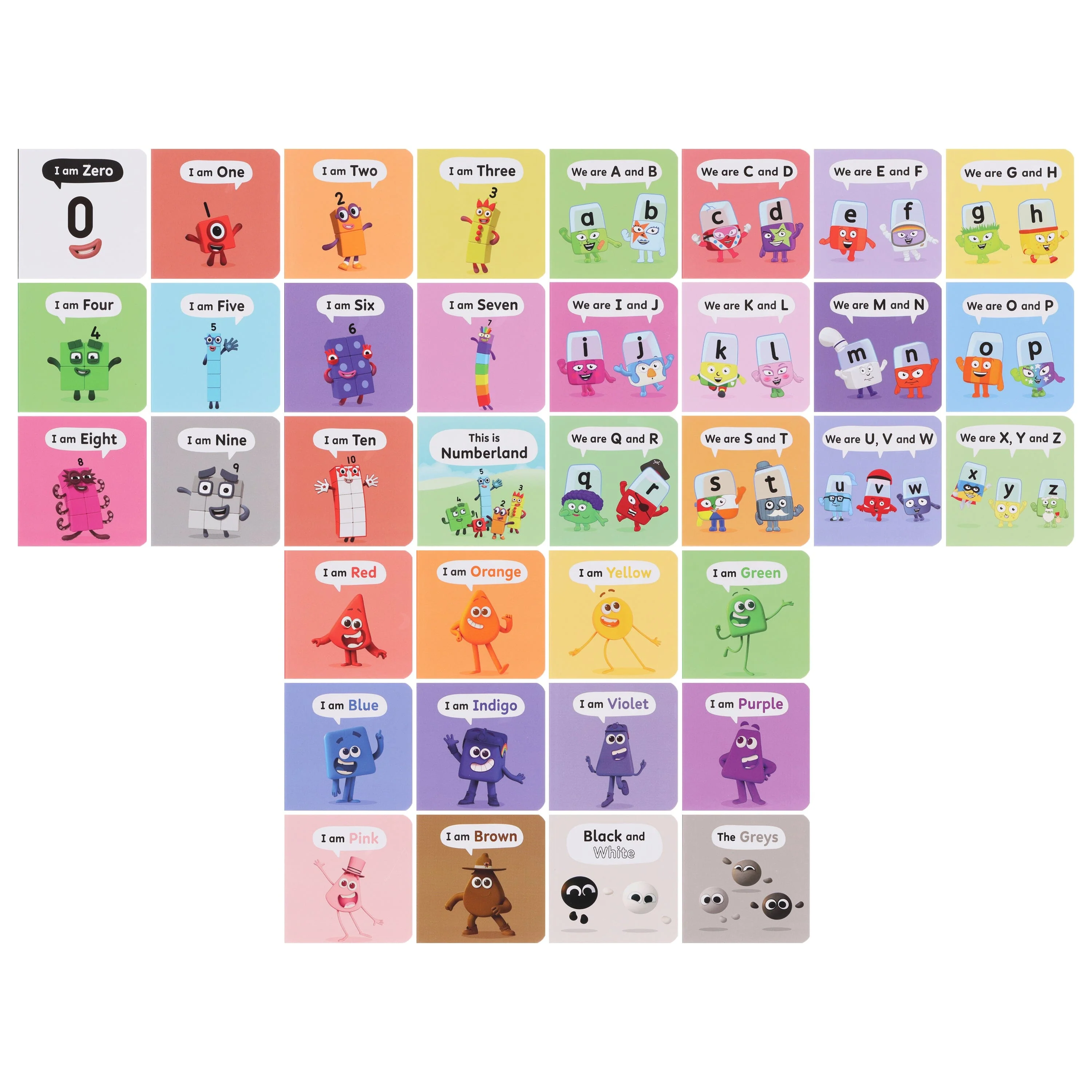 A Case of Numberblocks, Alphablocks & Colourblocks 36 Mini Books Collection Set - Ages 0-5 - Board Book - Image 2