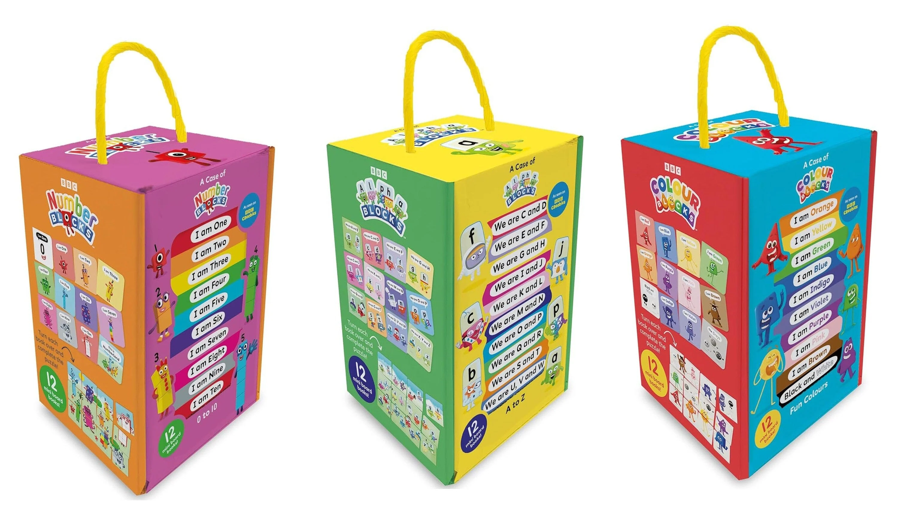 A Case of Numberblocks, Alphablocks & Colourblocks 36 Mini Books Collection Set - Ages 0-5 - Board Book - Image 7