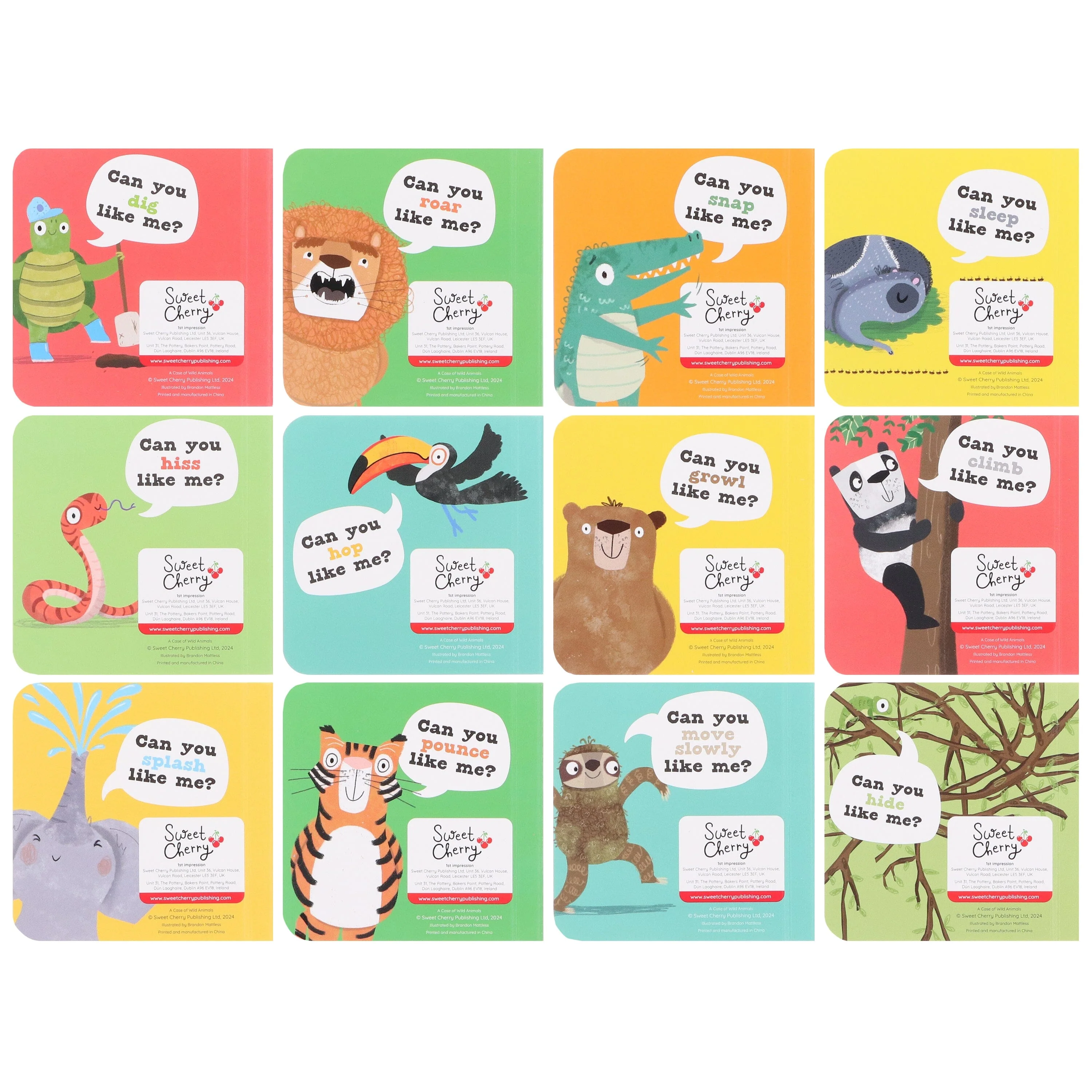 Damaged - A Case of Wild Animals by Sweet Cherry Publishing 12 Books - Ages 3-5 - Board Book - V33 - Image 2