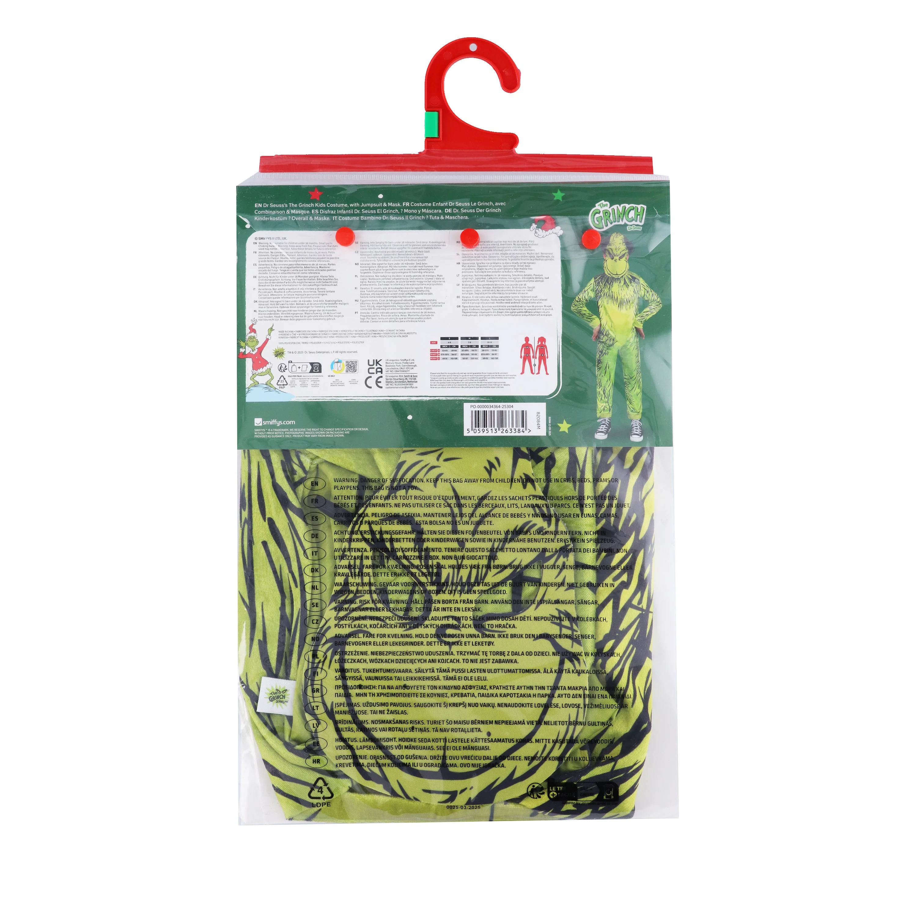 A Classic Case Of Dr. Seuss 10 Books Collection Set With Dr Seuss The Grinch Children's Costume - Image 19