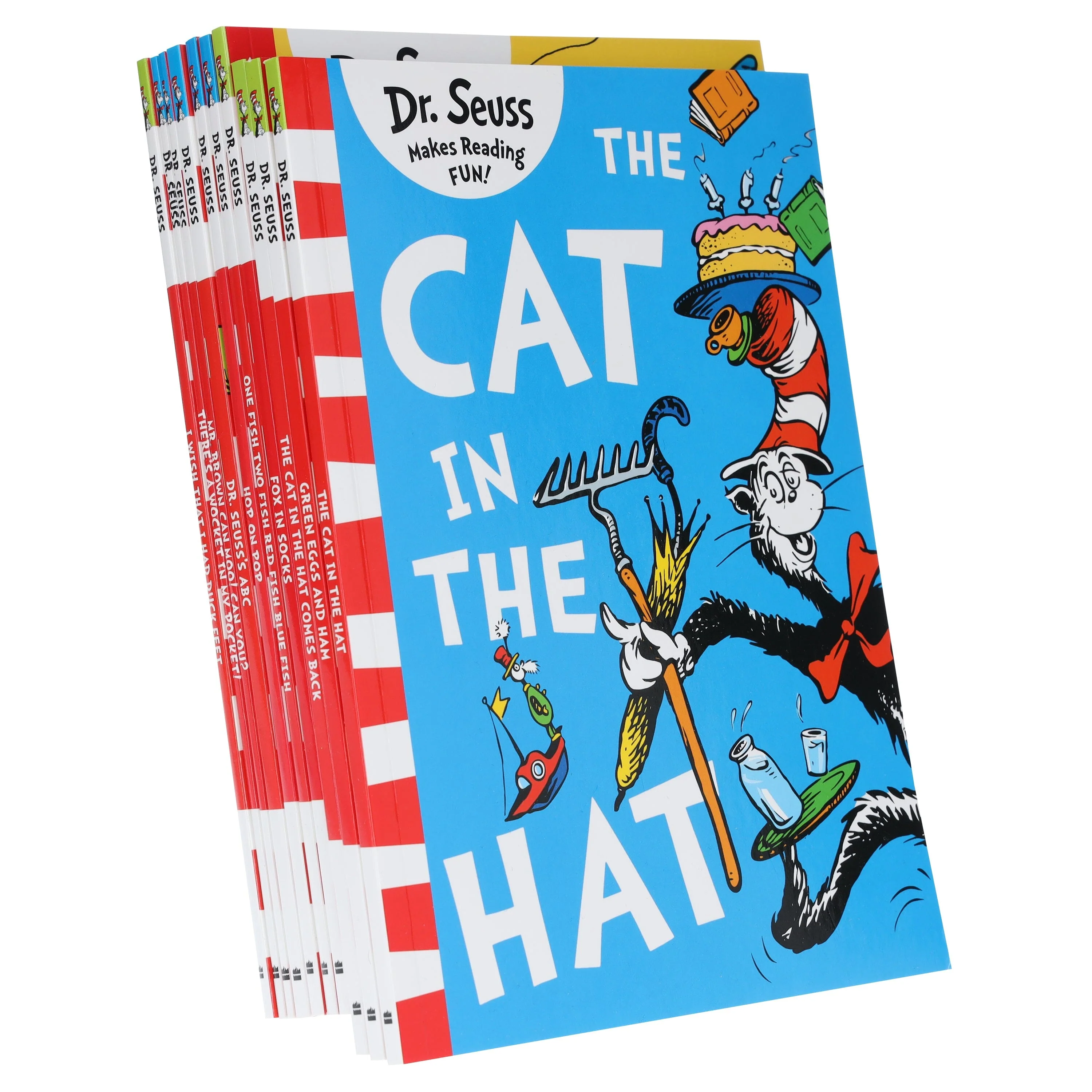 A Classic Case Of Dr. Seuss 10 Books Collection Set With Dr Seuss The Grinch Children's Costume - Image 3