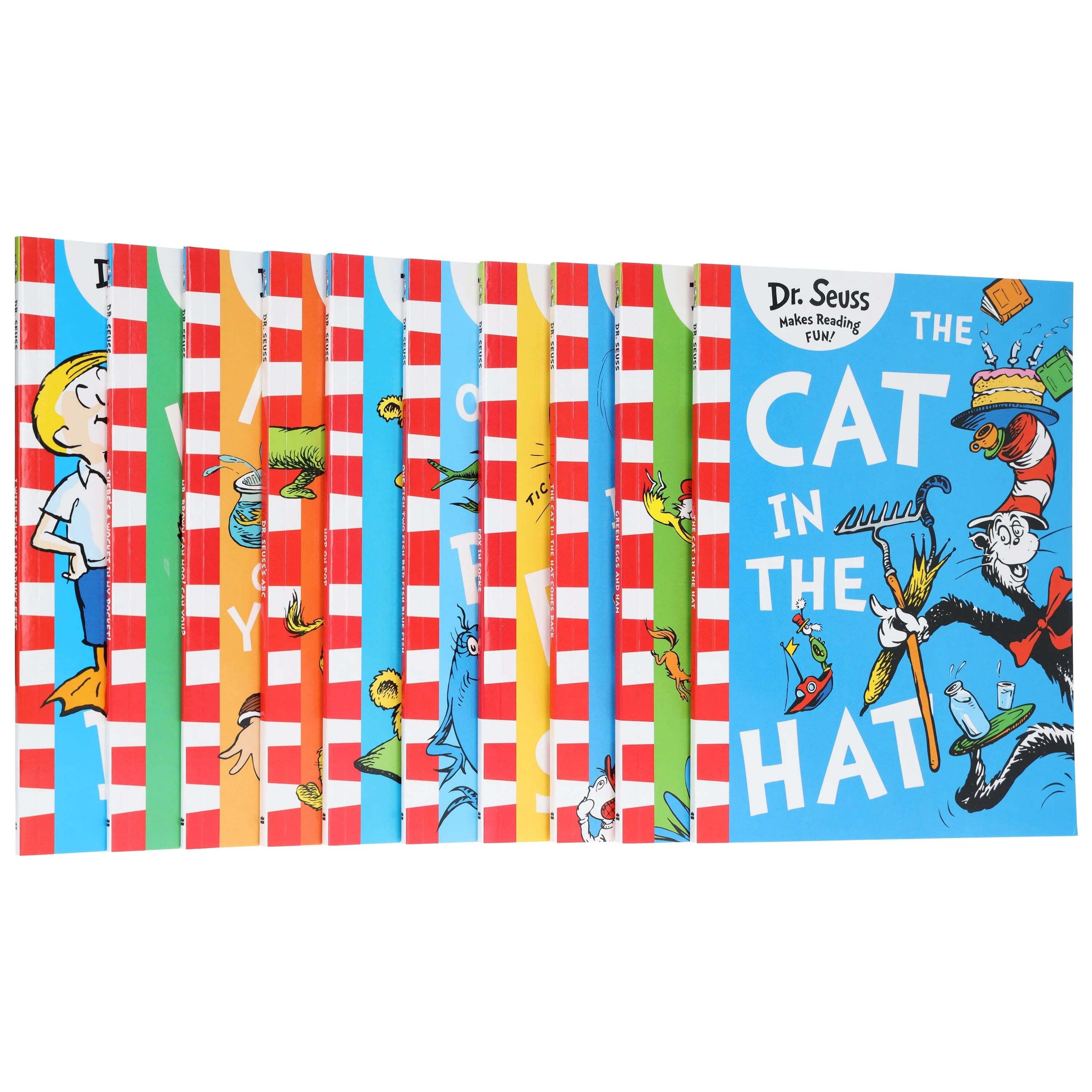 A Classic Case Of Dr. Seuss 10 Books Collection Set With Dr Seuss The Grinch Children's Costume - Image 6