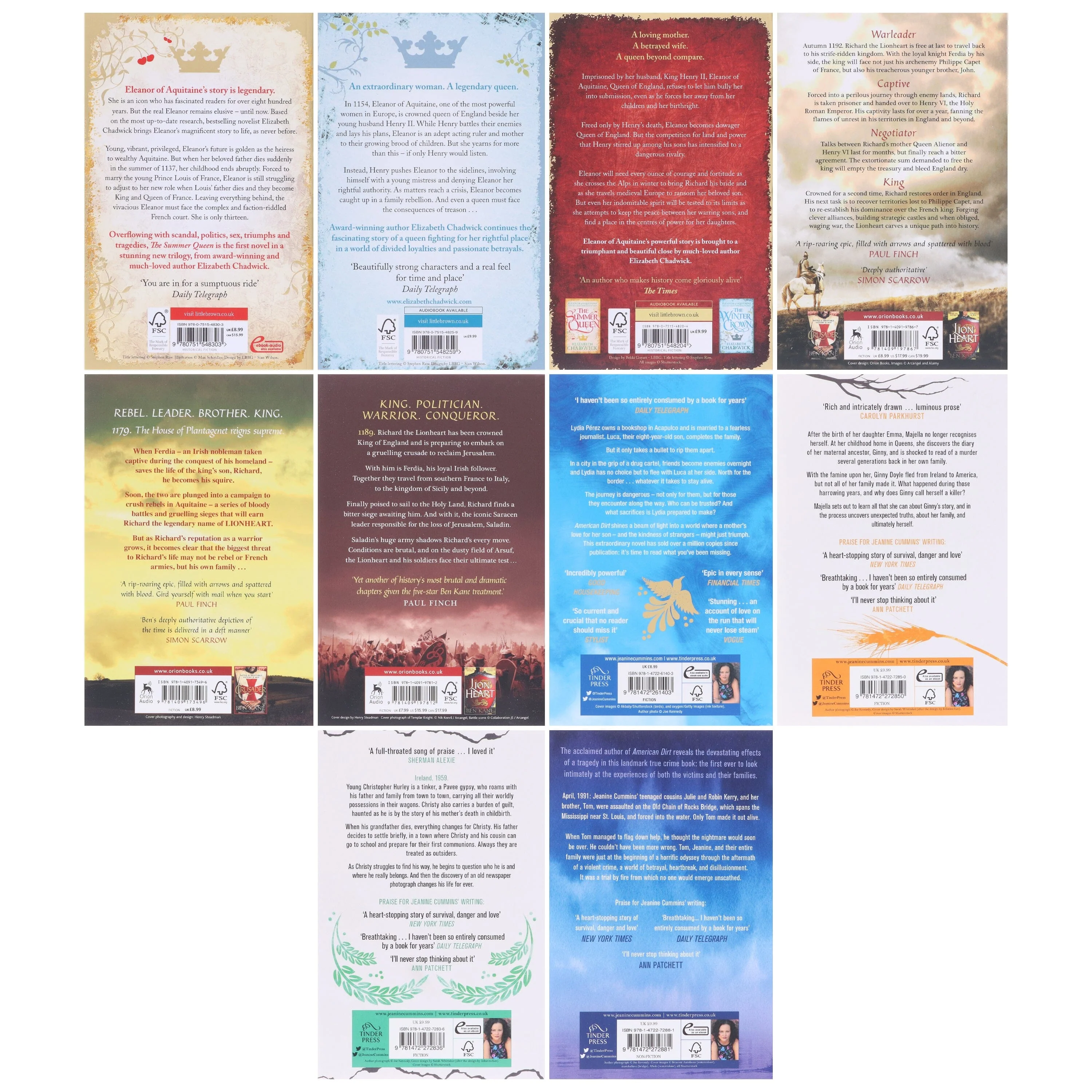 A Curated Collection of Historical Bundle 10 Books Set - Fiction – Paperback - Image 3