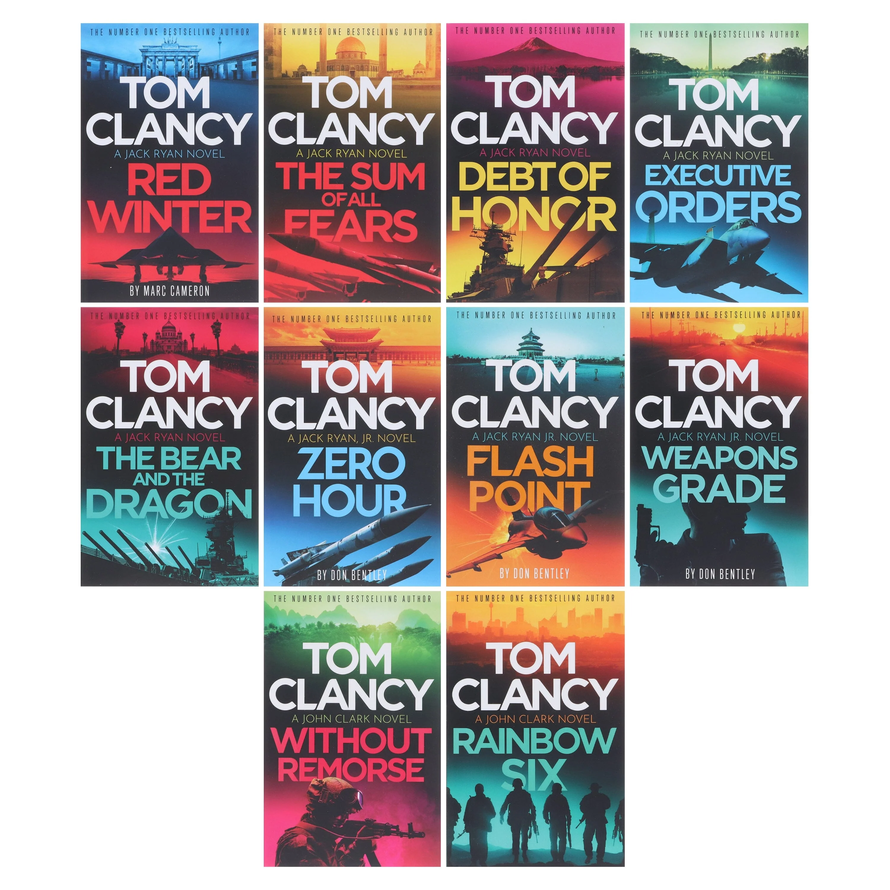 A Jack Ryan, JR & John Clark Novels by Tom Clancy 10 Books Collection Set - Fiction - Paperback - Image 2