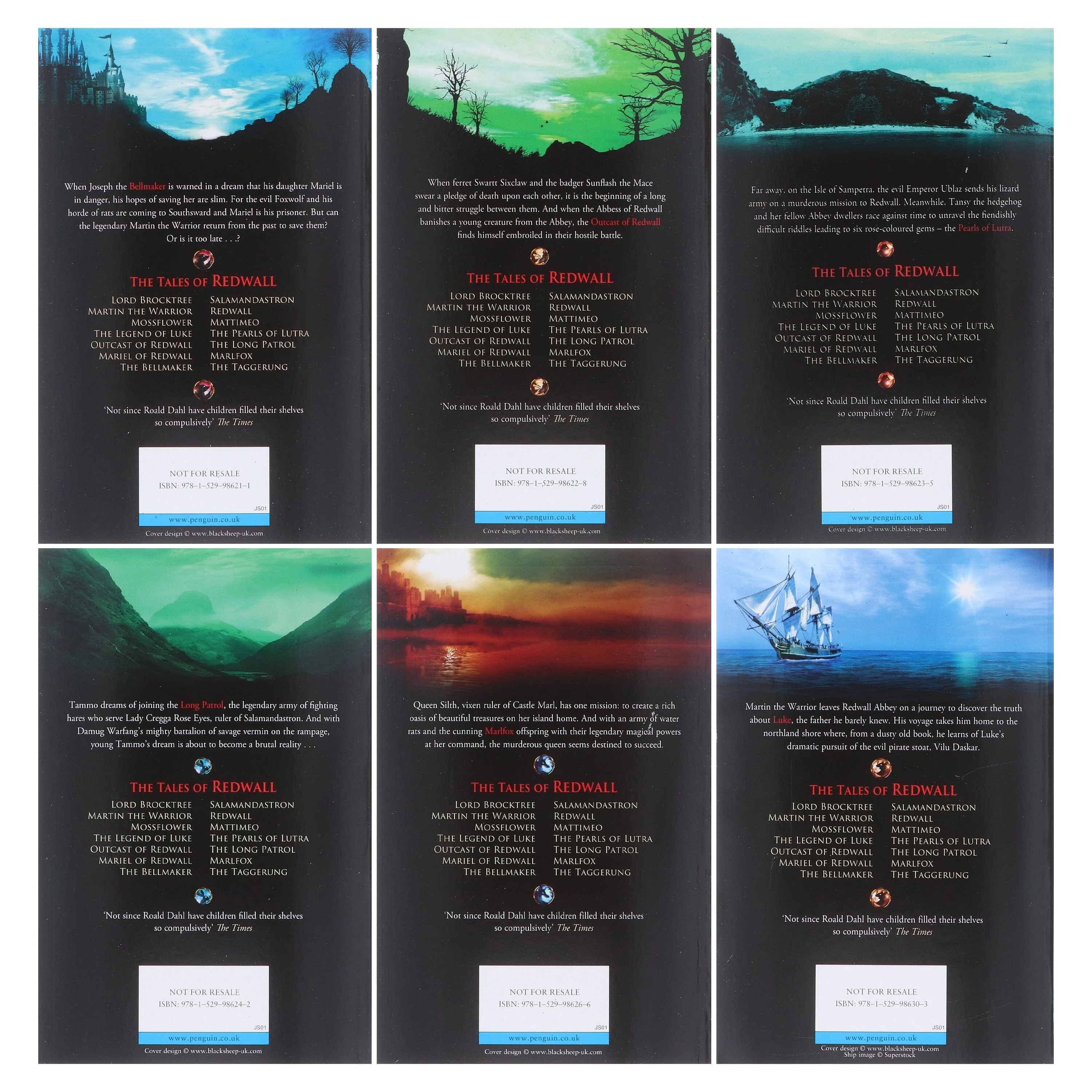 A Tale of Redwall Series (Book 7-12) by Brian Jacques 6 Books Collection Set - Ages 9+ - Paperback - Image 3