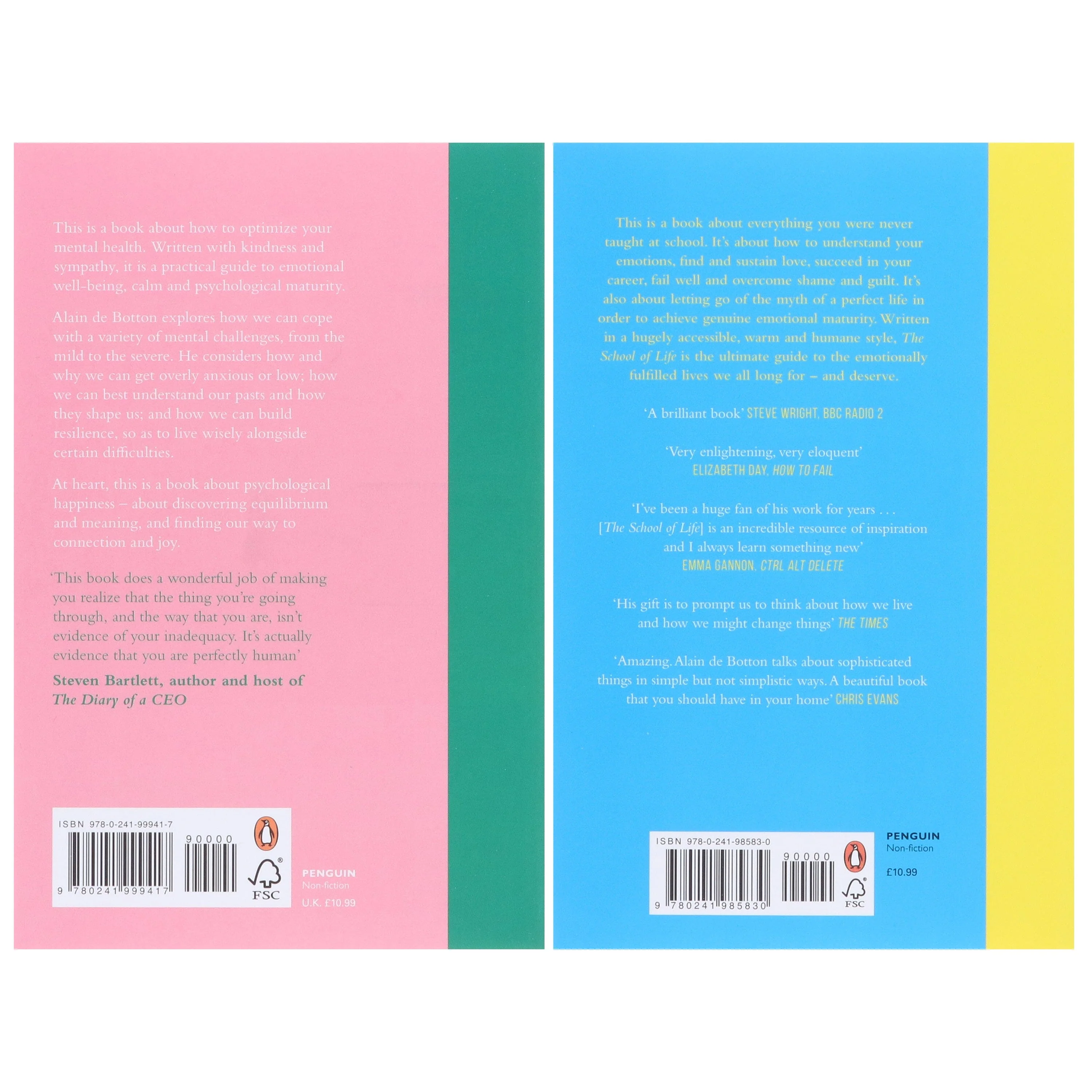 A Therapeutic Journey & The School of Life by Alain de Botton 2 Books Collection Set - Non Fiction - Paperback - Image 3