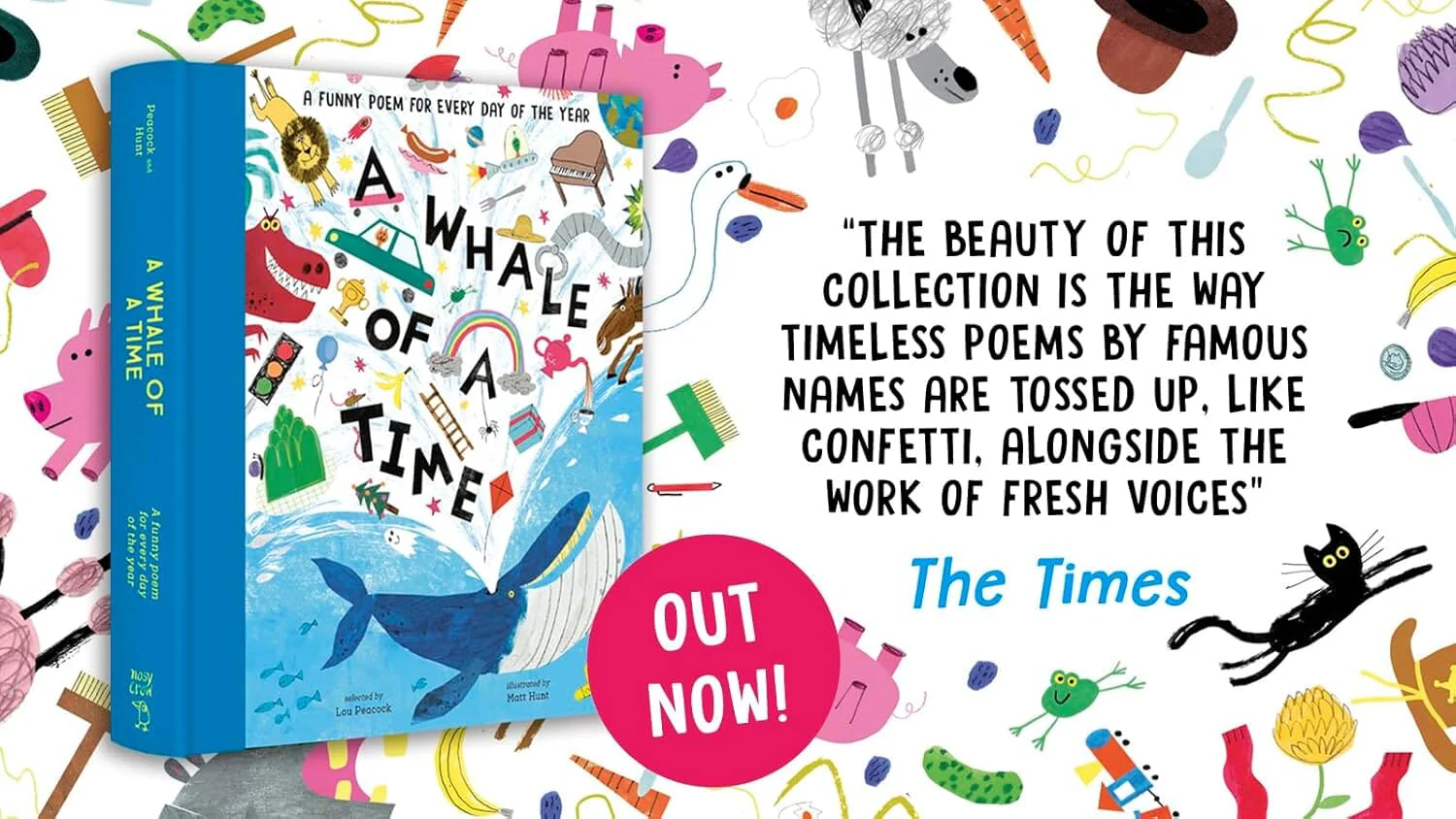 A Whale of a Time: A Funny Poem for Every Day of the Year by Lou Peacock - Ages 5-7 - Hardback - Image 3