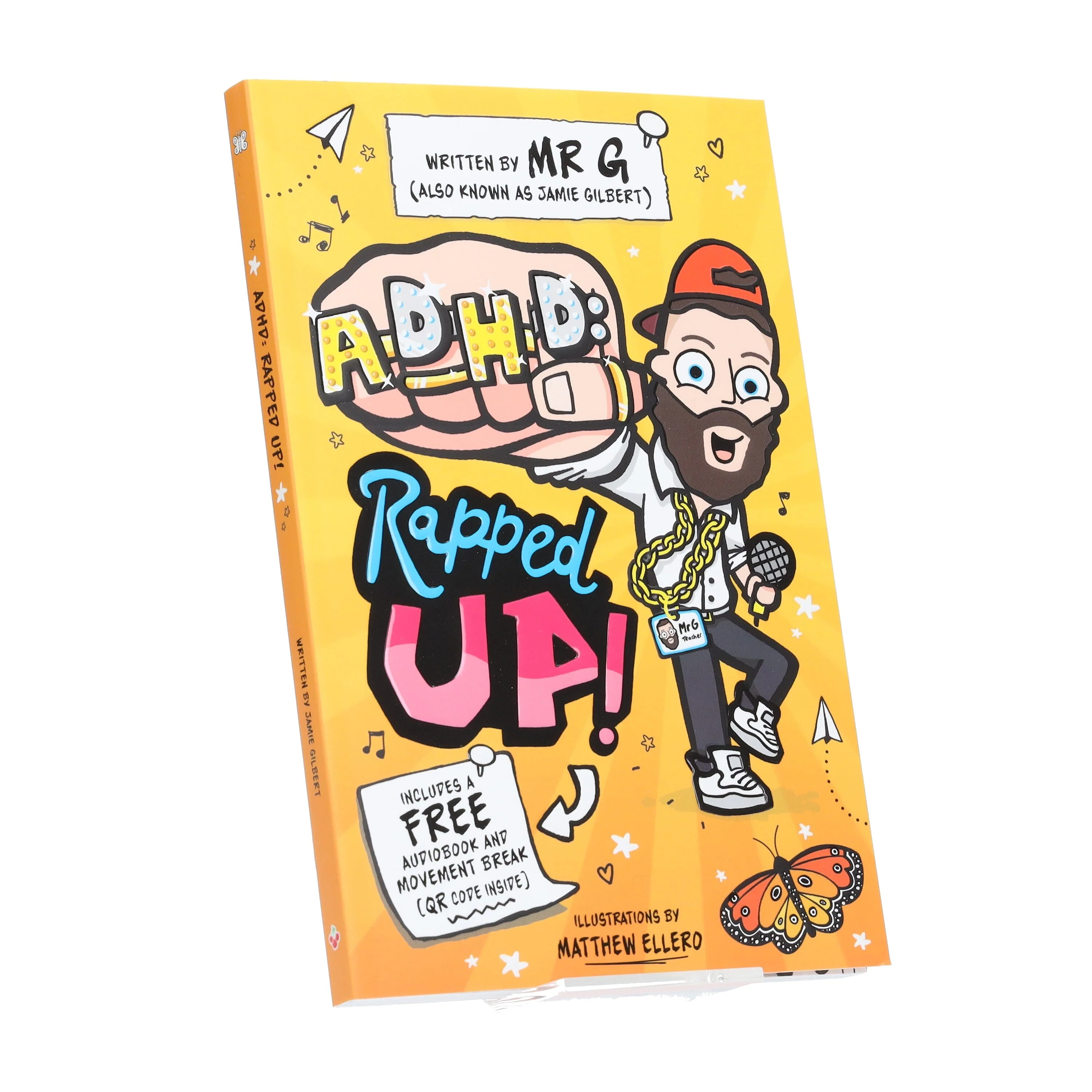 ADHD: Rapped Up! & Official Graphic Kids T-Shirt Bundle: by Jamie Gilbert 'Mr G' (Learn about ADHD With Free Audio Book)- Ages 9-12 - Paperback - Image 2