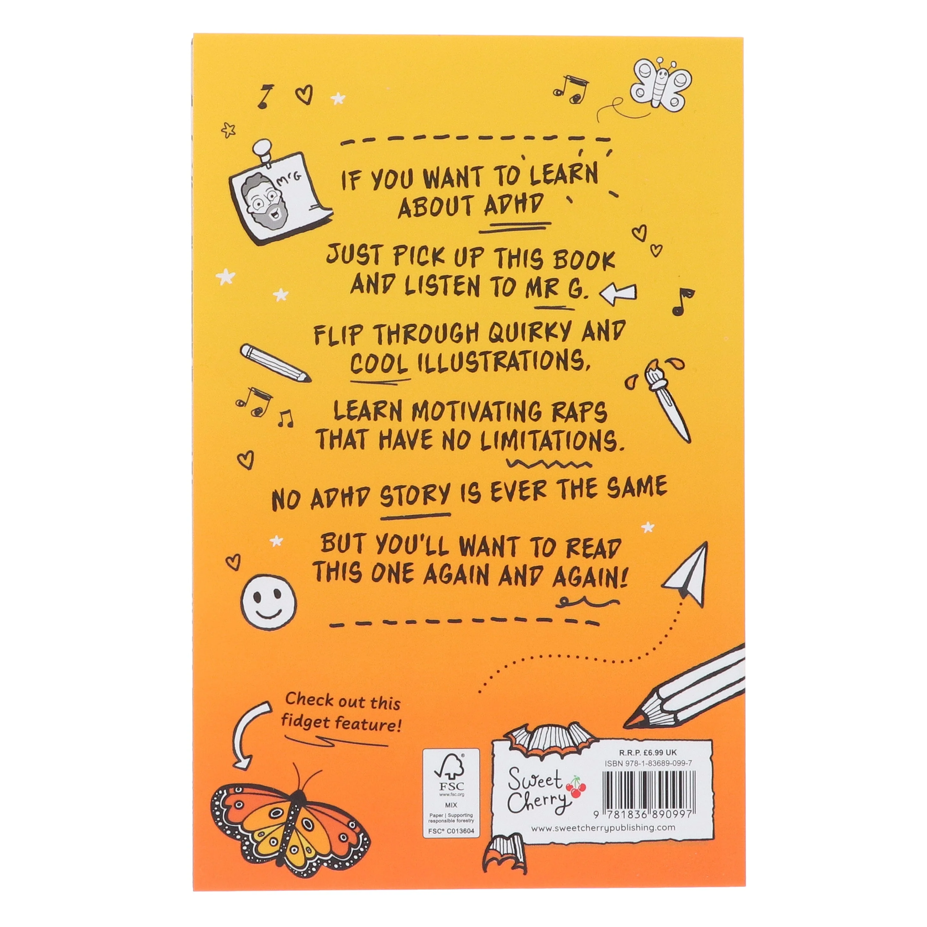 ADHD: Rapped Up! & Official Graphic Kids T-Shirt Bundle: by Jamie Gilbert 'Mr G' (Learn about ADHD With Free Audio Book)- Ages 9-12 - Paperback - Image 4