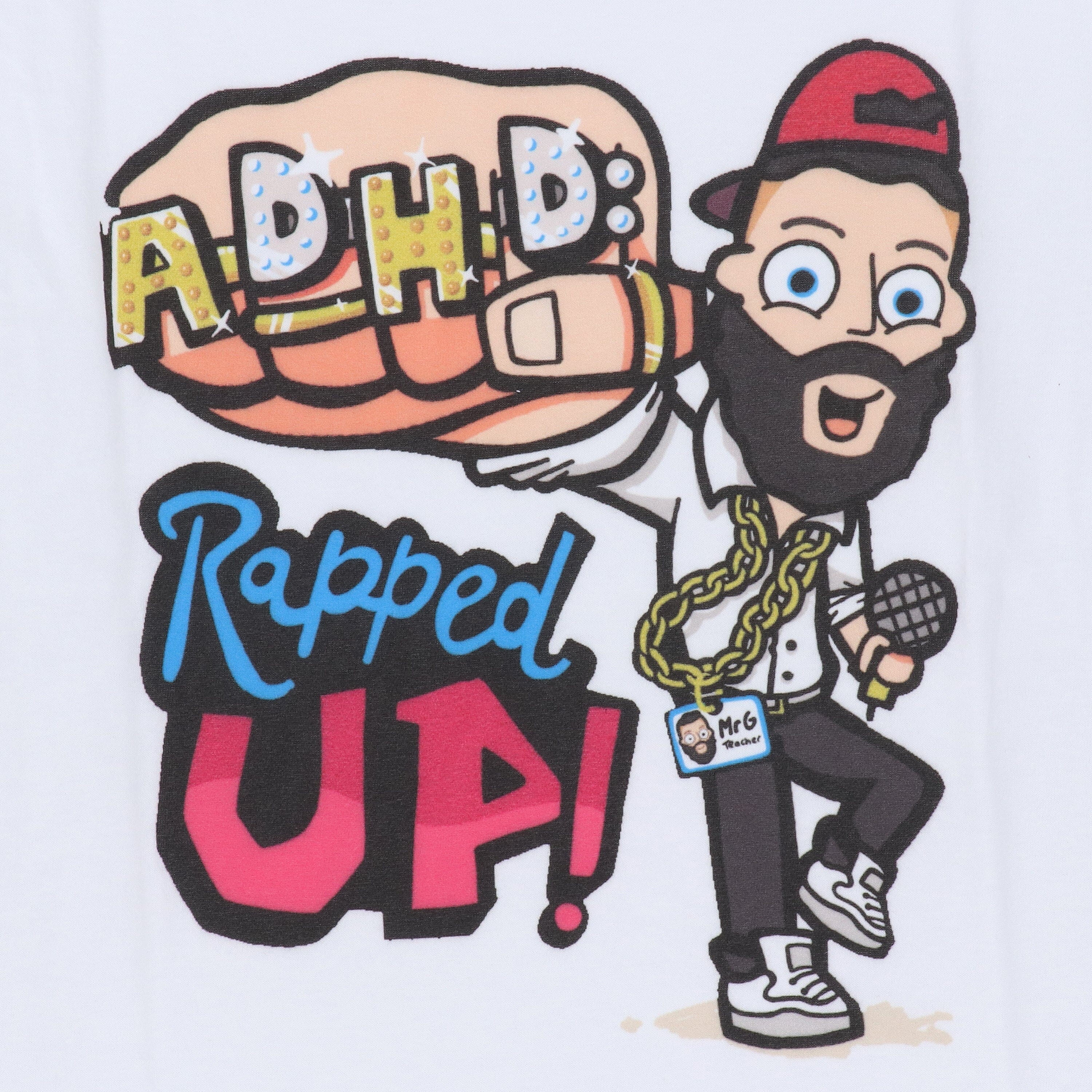ADHD: Rapped Up! & Official Graphic Kids T-Shirt Bundle: by Jamie Gilbert 'Mr G' (Learn about ADHD With Free Audio Book)- Ages 9-12 - Paperback - Image 9