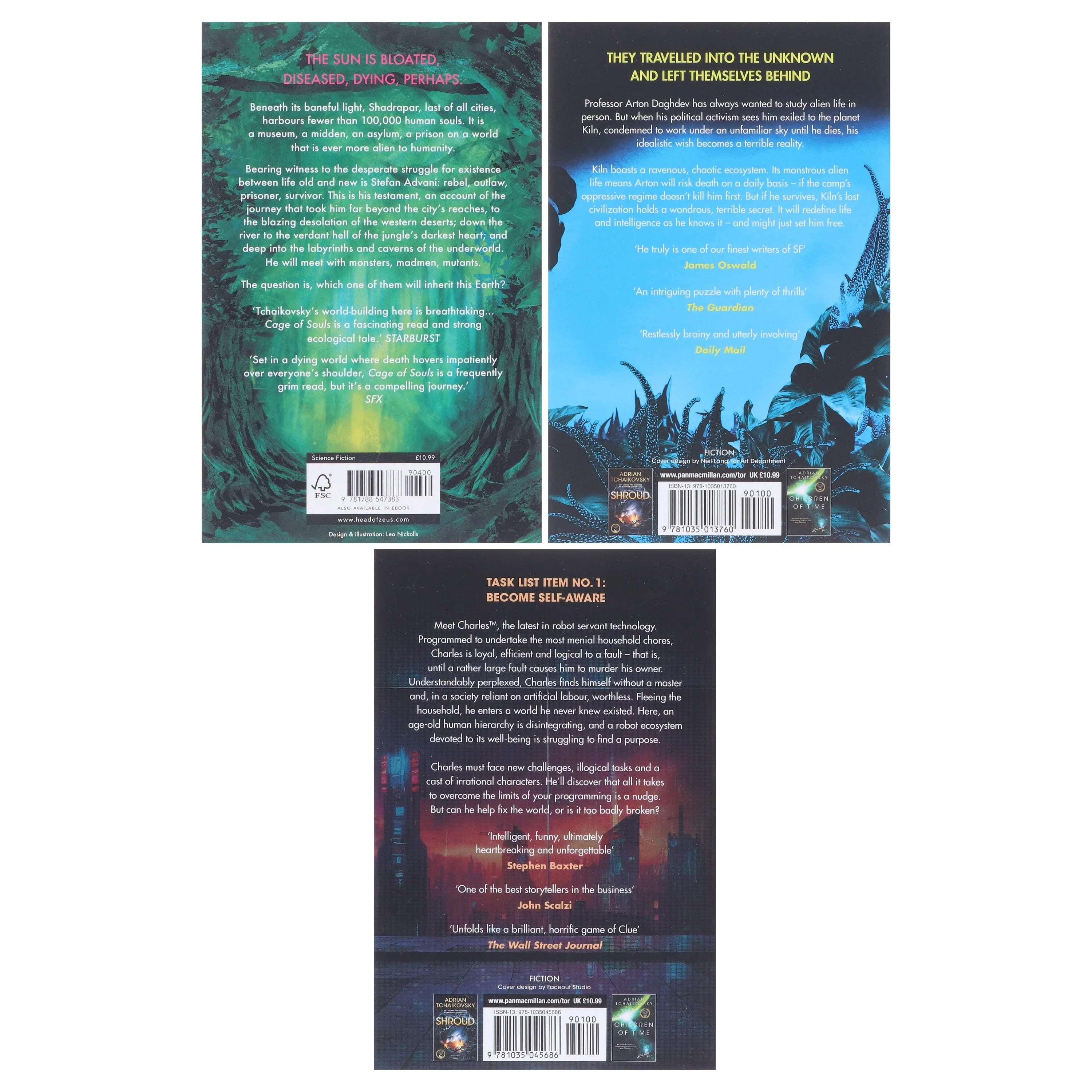 Adrian Tchaikovsky Novels 3 Books Collection Set - Fiction - Paperback - Image 3