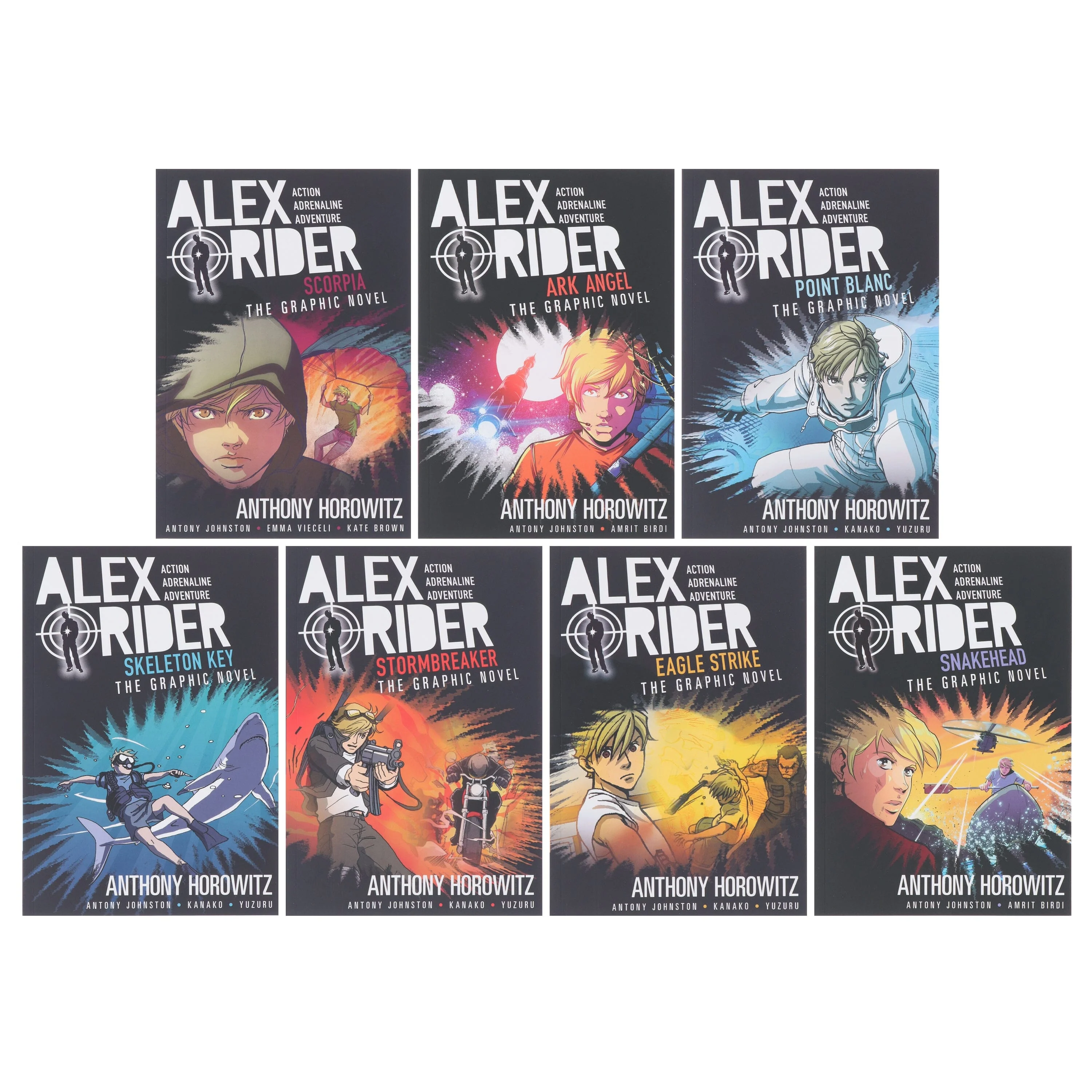 Alex Rider by Anthony Horowitz 7 Graphic Novel Adventures Box Set - Ages 8-16 - Paperback - Image 2