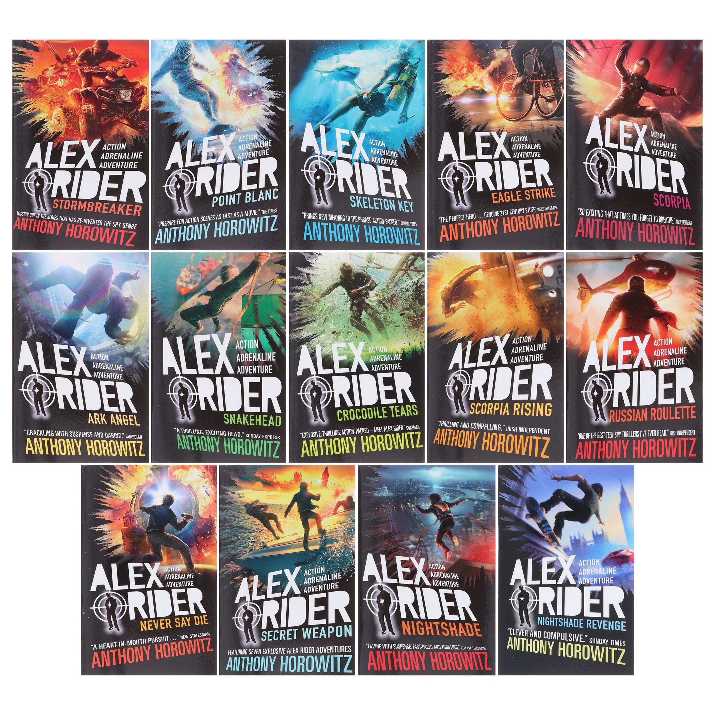 Alex Rider The Complete Missions by Anthony Horowitz: 14 Books Collection Set - Ages 9-14 - Paperback - Image 2
