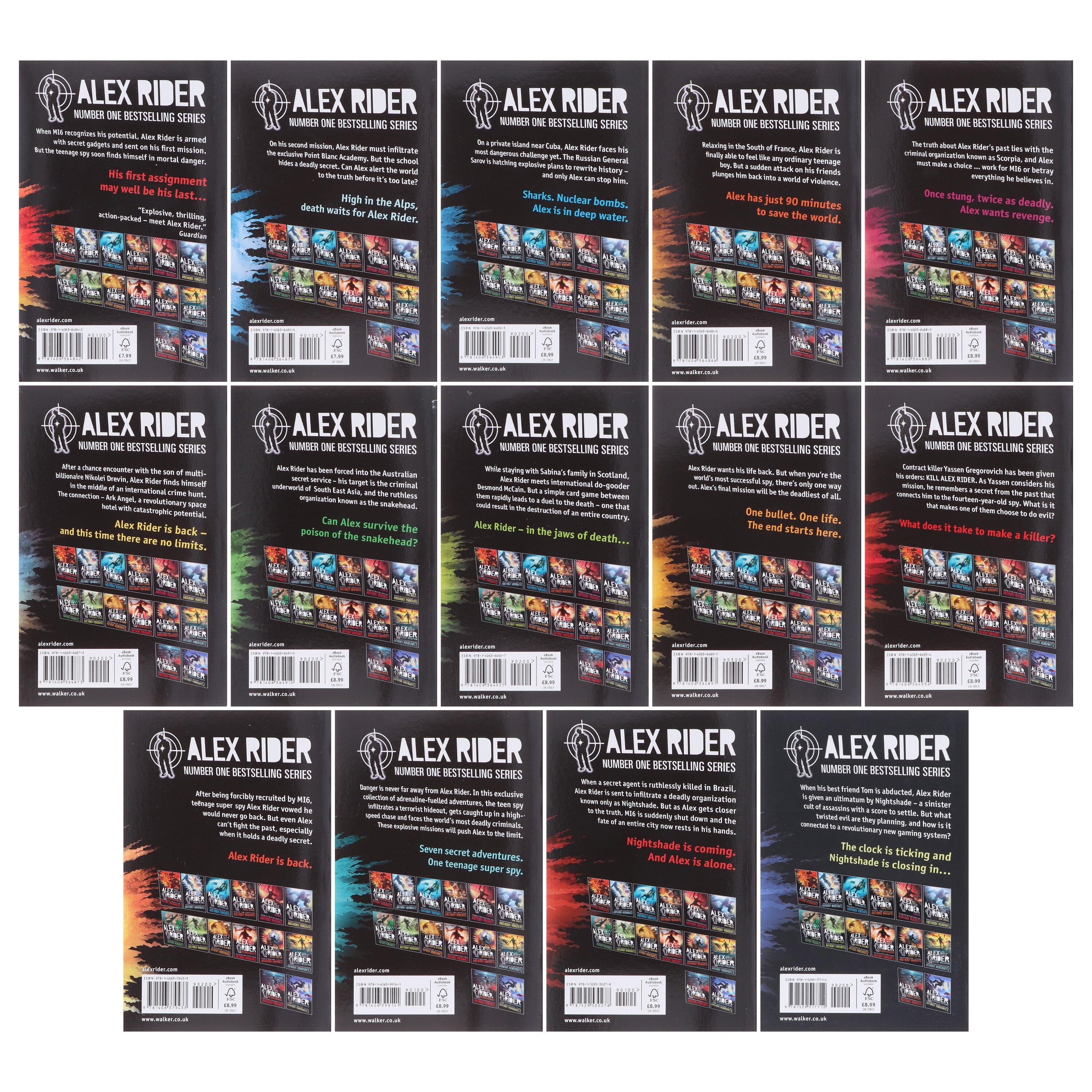 Alex Rider The Complete Missions by Anthony Horowitz: 14 Books Collection Set - Ages 9-14 - Paperback - Image 3