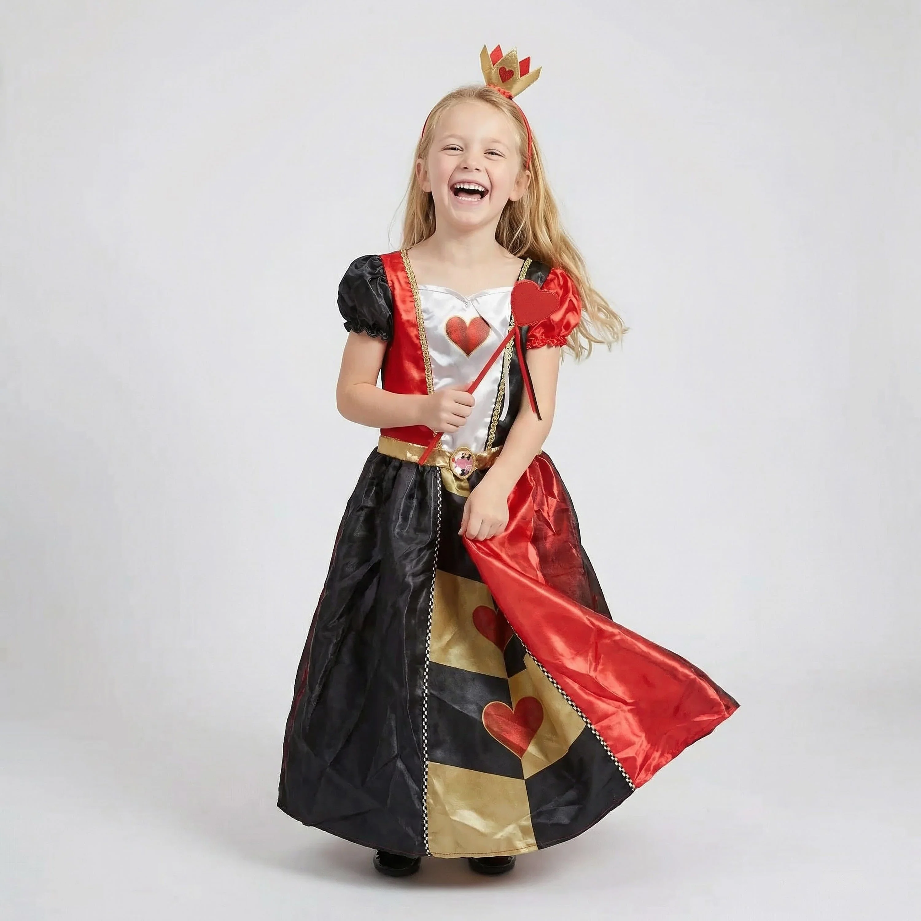 Alice's Adventures in Wonderland Book by Lewis Carroll With Alice in Wonderland Queen of Hearts Fancy Dress for Kids - Image 18