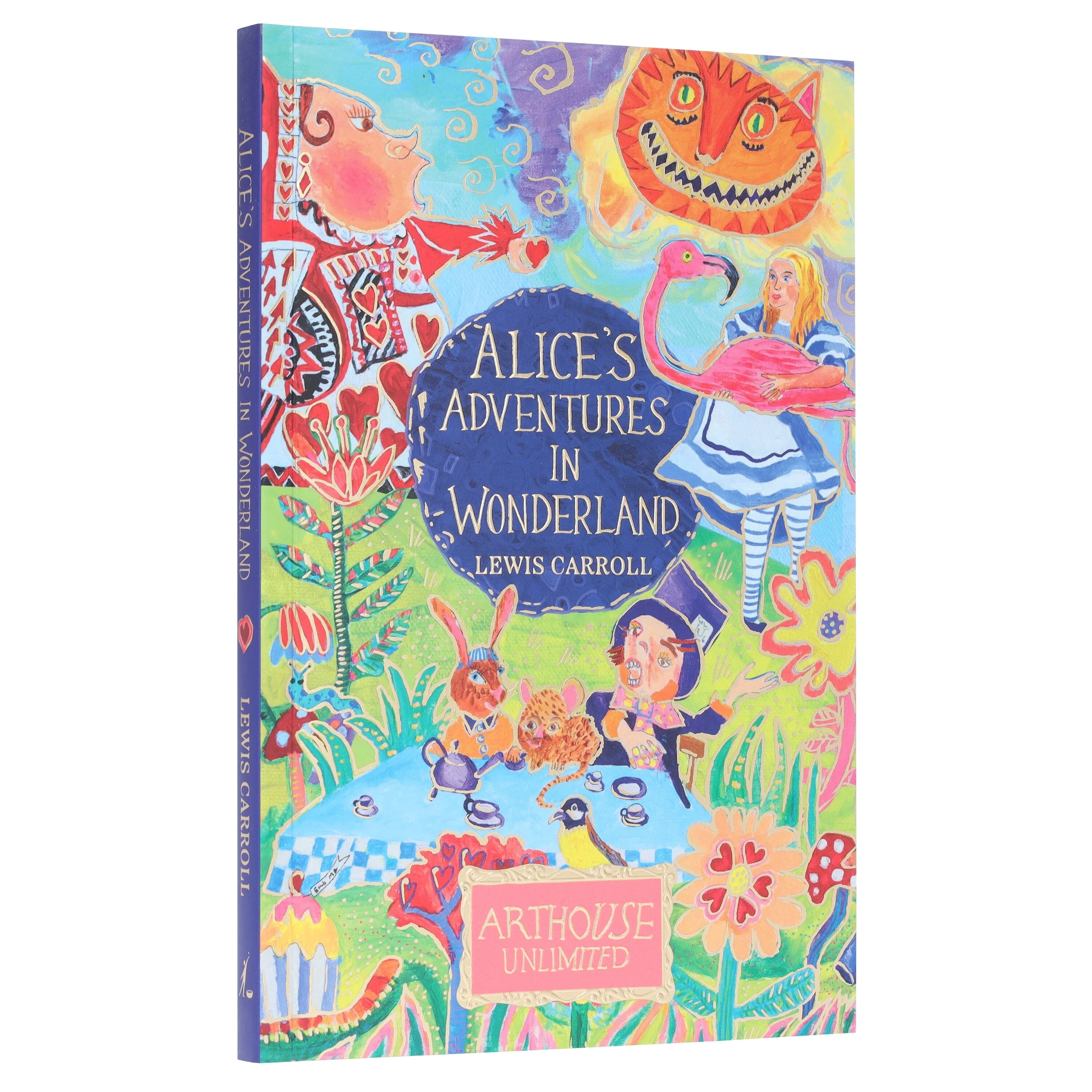 Alice's Adventures in Wonderland Book by Lewis Carroll With Alice in Wonderland Queen of Hearts Fancy Dress for Kids - Image 2