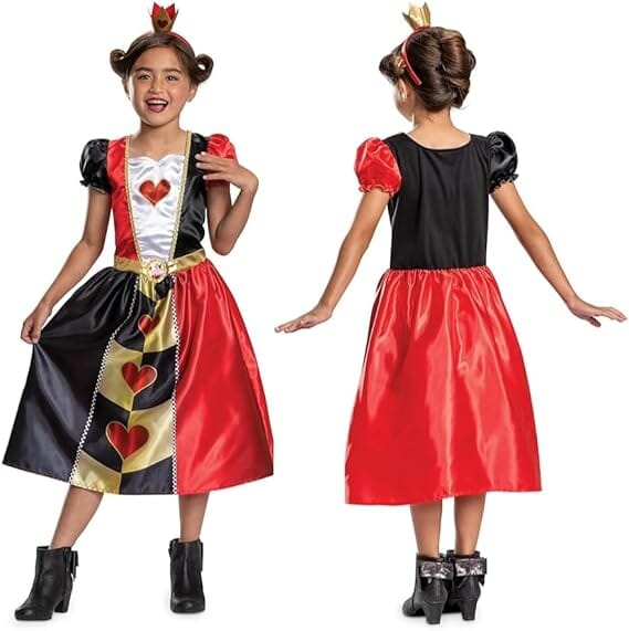 Alice's Adventures in Wonderland Book by Lewis Carroll With Alice in Wonderland Queen of Hearts Fancy Dress for Kids - Image 8