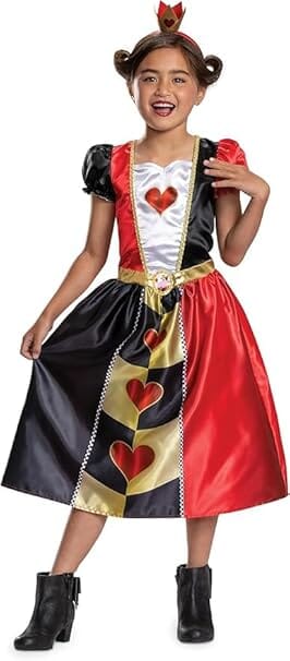 Alice's Adventures in Wonderland Book by Lewis Carroll With Alice in Wonderland Queen of Hearts Fancy Dress for Kids - Image 9