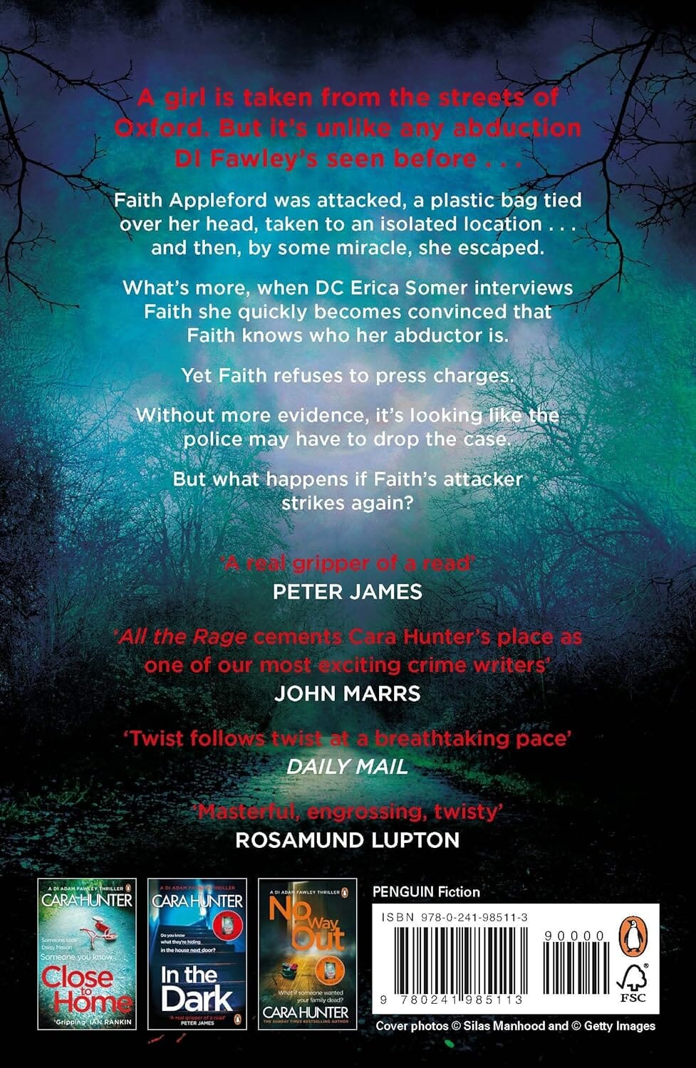 All the Rage by Cara Hunter (DI Adam Fawley Thriller) - Fiction - Paperback - Image 2
