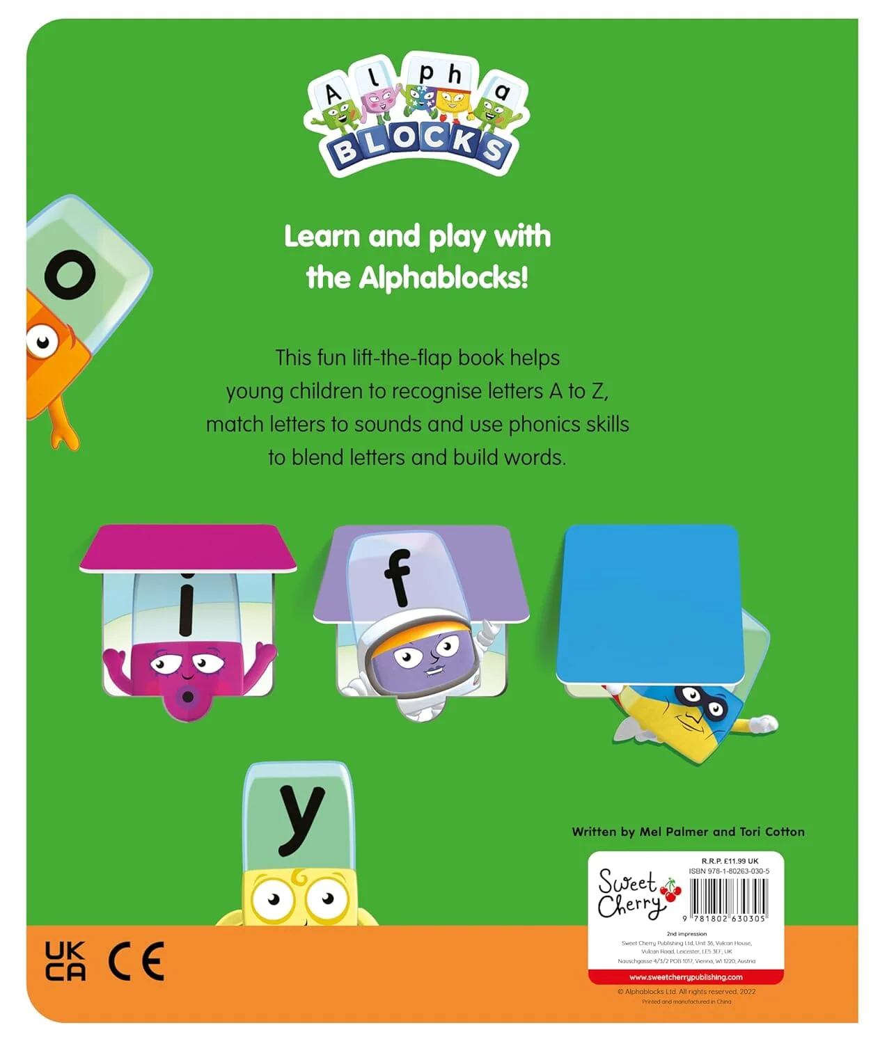 Alphablocks A-Z Phonics Activities: A Lift the Flap Book by Sweet Cherry Publishing - Ages 3-6 - Board Book - Image 2