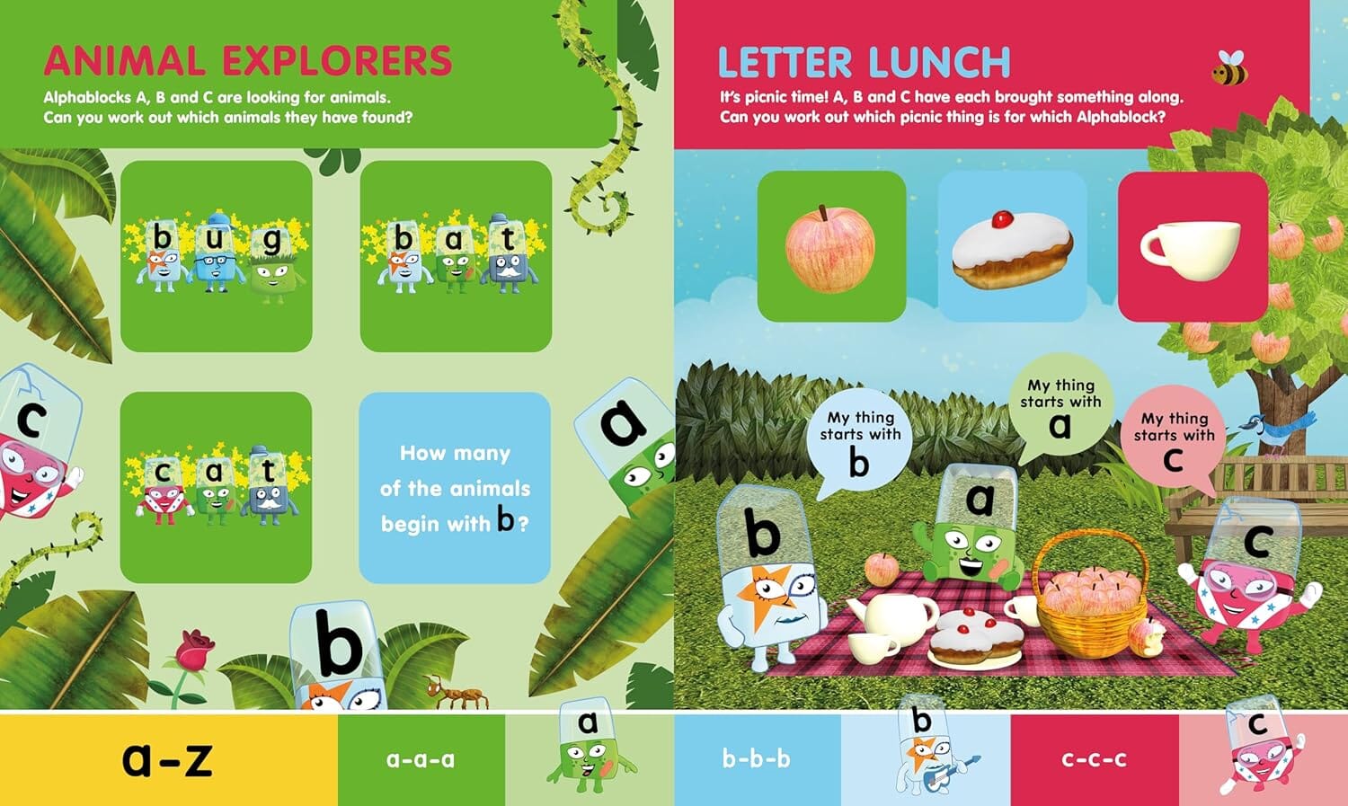 Alphablocks A-Z Phonics Activities: A Lift the Flap Book by Sweet Cherry Publishing - Ages 3-6 - Board Book - Image 3