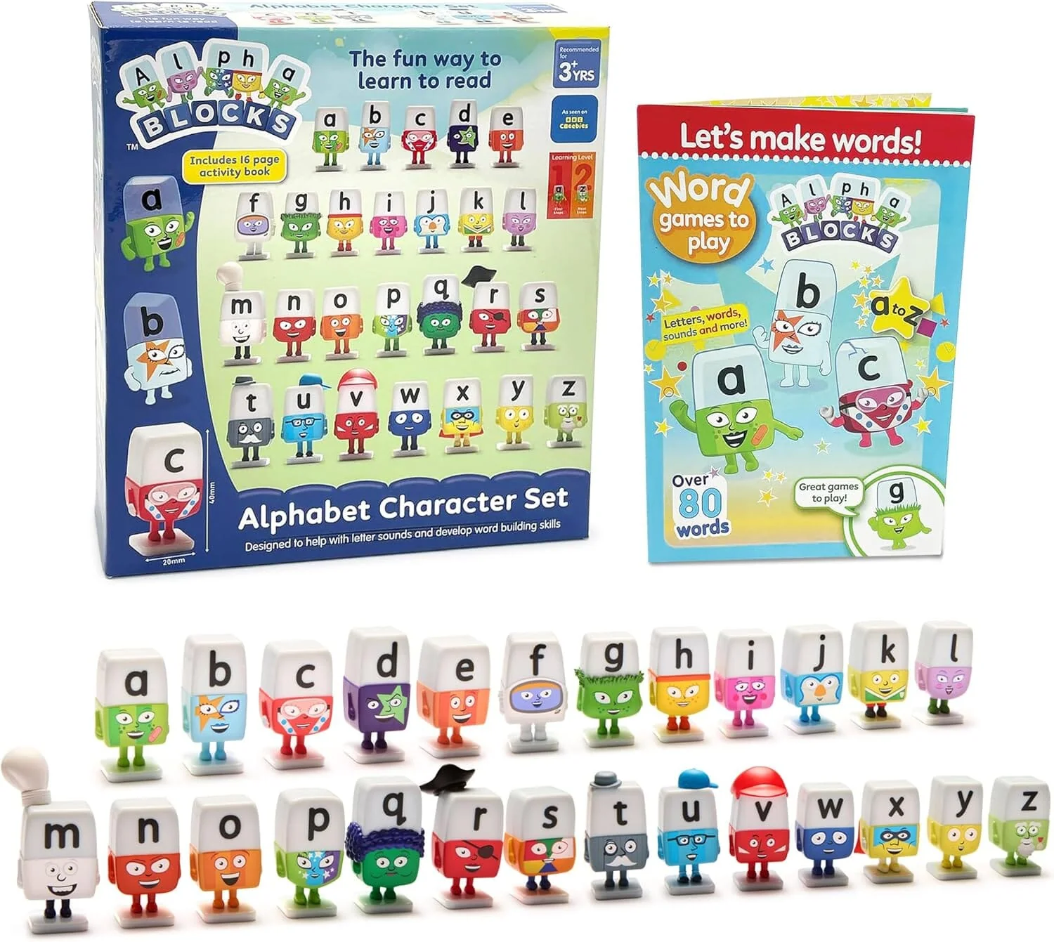 ALPHABLOCKS Alphabet Character Set: A fun Way to Learn to Read - Ages 3+ - Educational Toy - Image 2