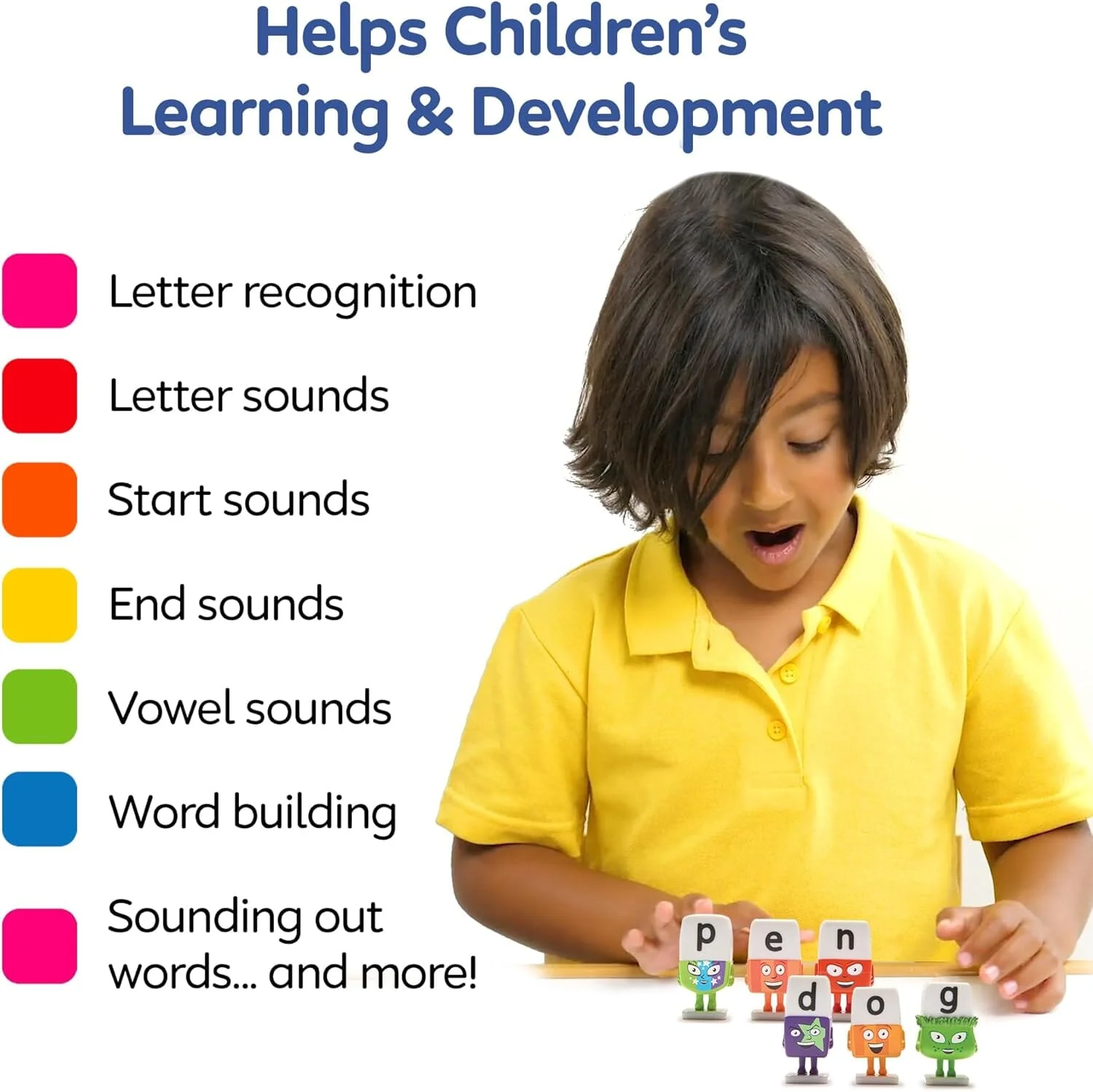 ALPHABLOCKS Alphabet Character Set: A fun Way to Learn to Read - Ages 3+ - Educational Toy - Image 5