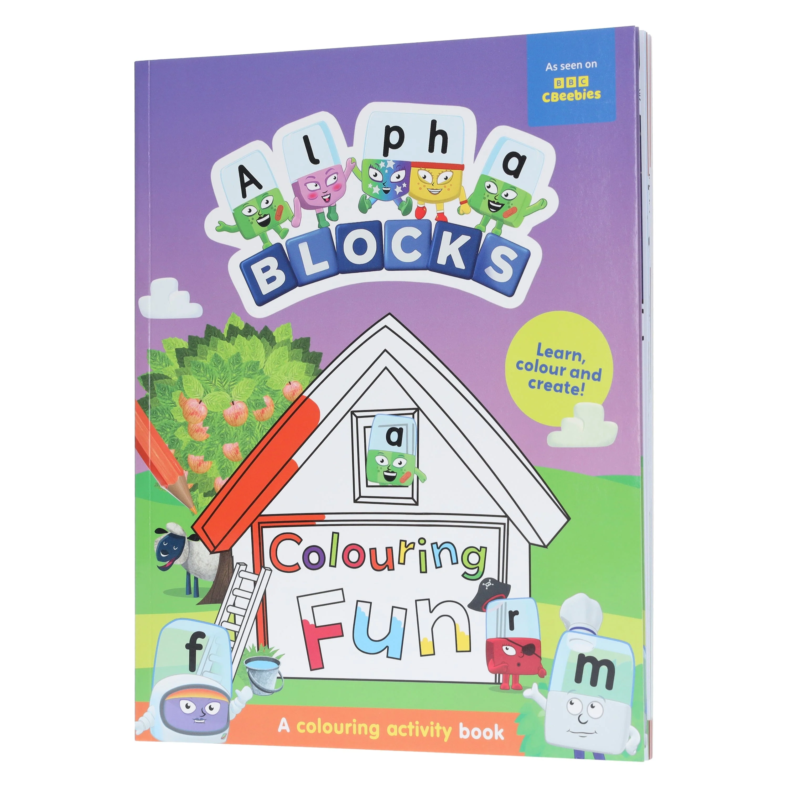 Alphablocks Colouring Fun: Learn, Colour and Create! A Colouring Activity Book - Ages 3-6 - Paperback - Image 4