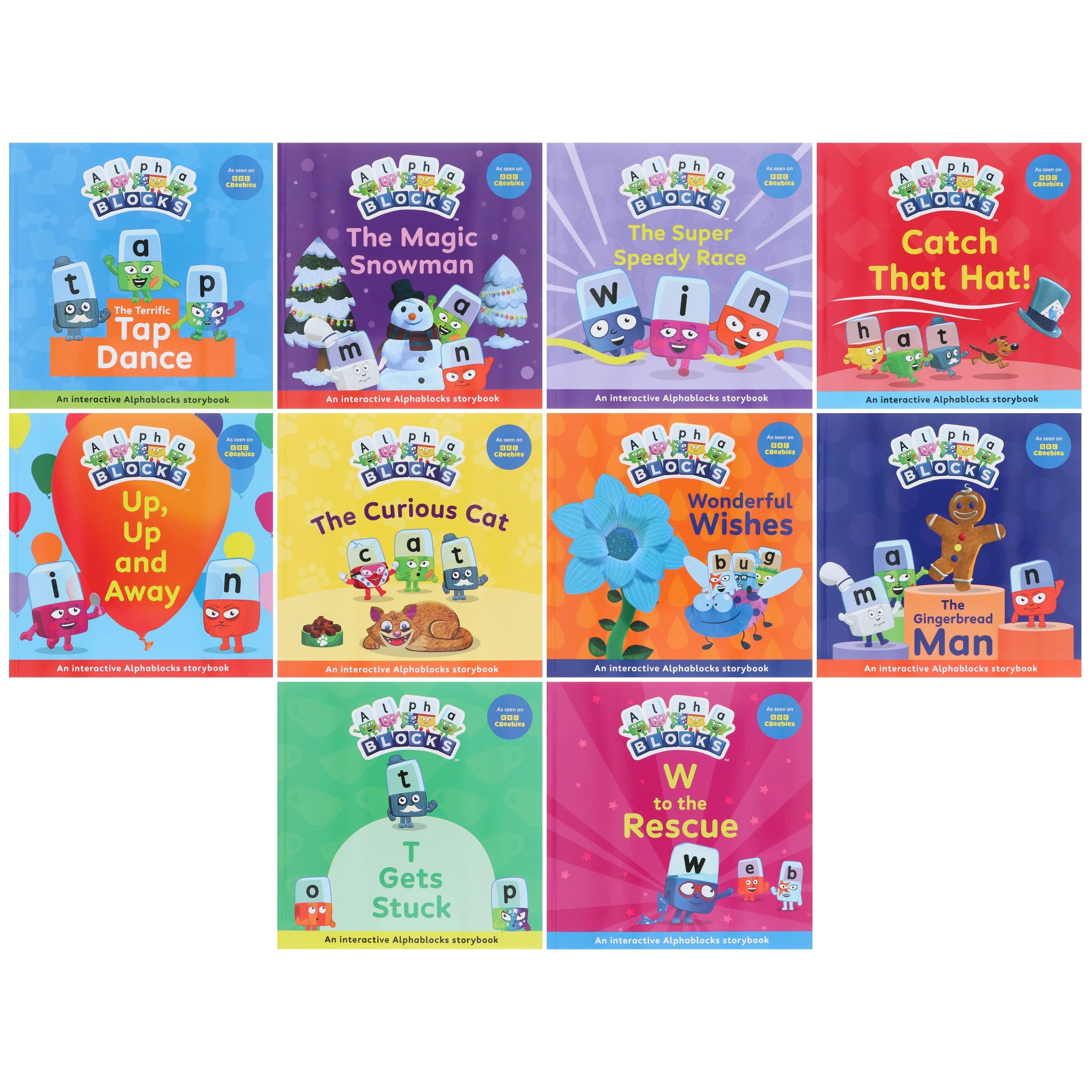 Alphablocks Read Together: Interactive 10 Picture Books Collection Set - Ages 3-5 - Paperback - Image 2
