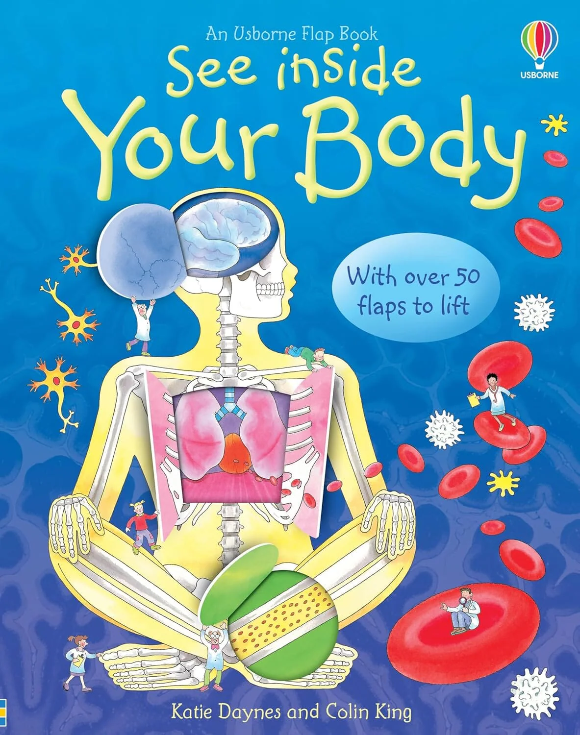 An Usborne Flap Book: See Inside Your Body: With Over 50 Flaps to Lift by Katie Daynes & Colin King - Ages 6+ - Board Book - Image 2