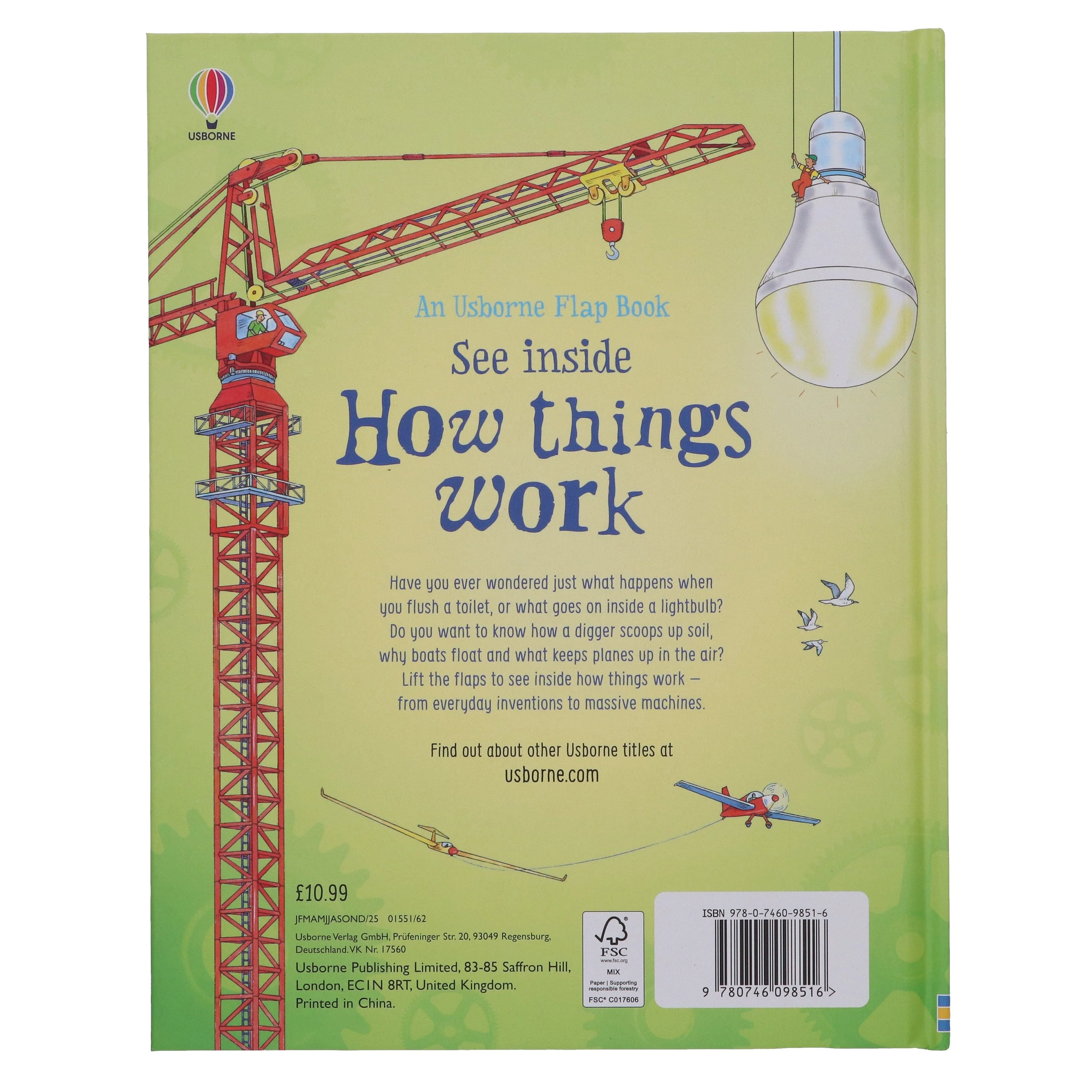 An Usborne Flap Book Series See Inside How Things Work by Conrad Mason - Ages 6+ - Board Book - Image 3