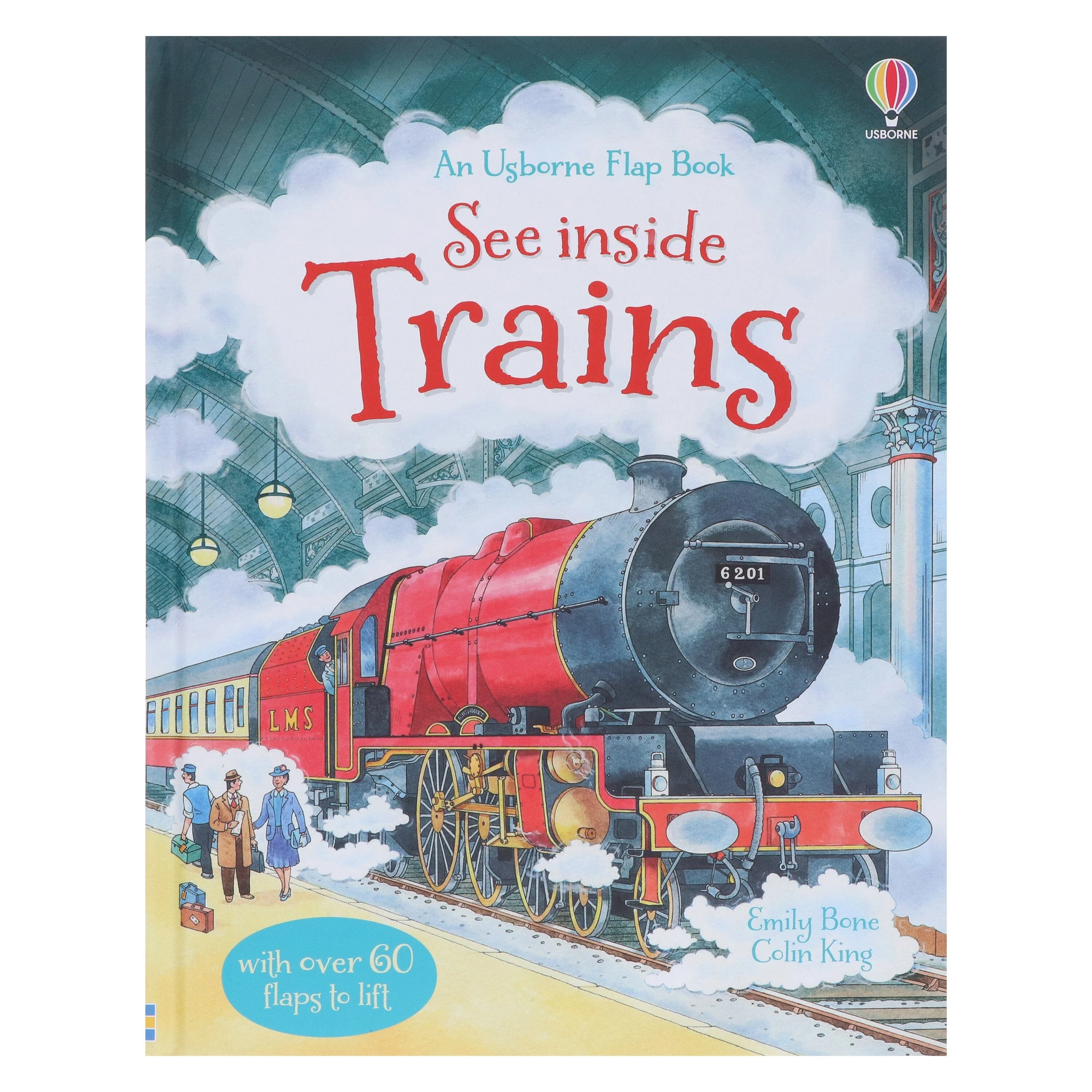 An Usborne Flap Book Series See Inside Trains by Emily Bone & Colin King Ages 6+ - Board Book - Image 2