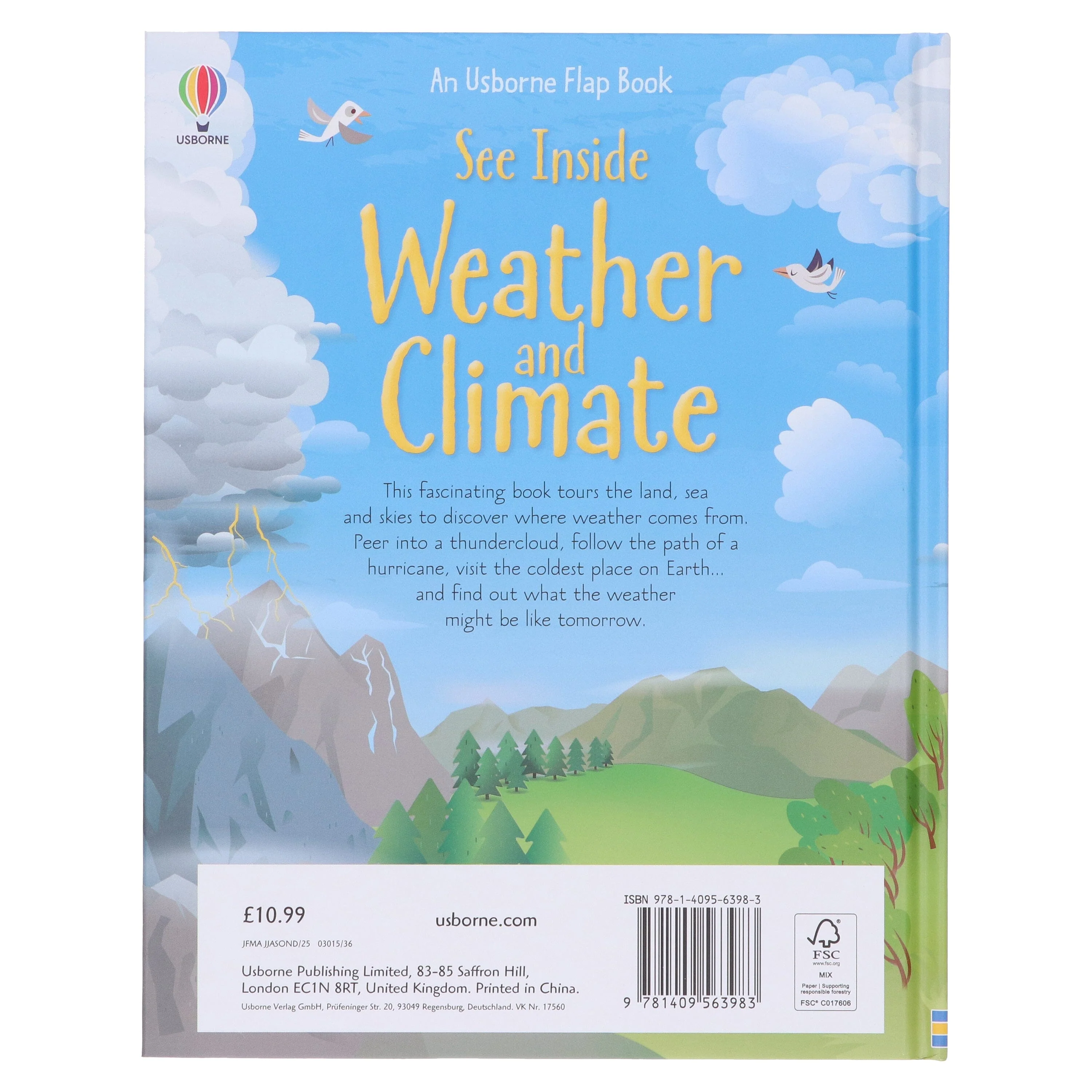 An Usborne Flap Book Series See Inside Weather & Climate by Katie Daynes - Ages 6+ - Board Book - Image 3