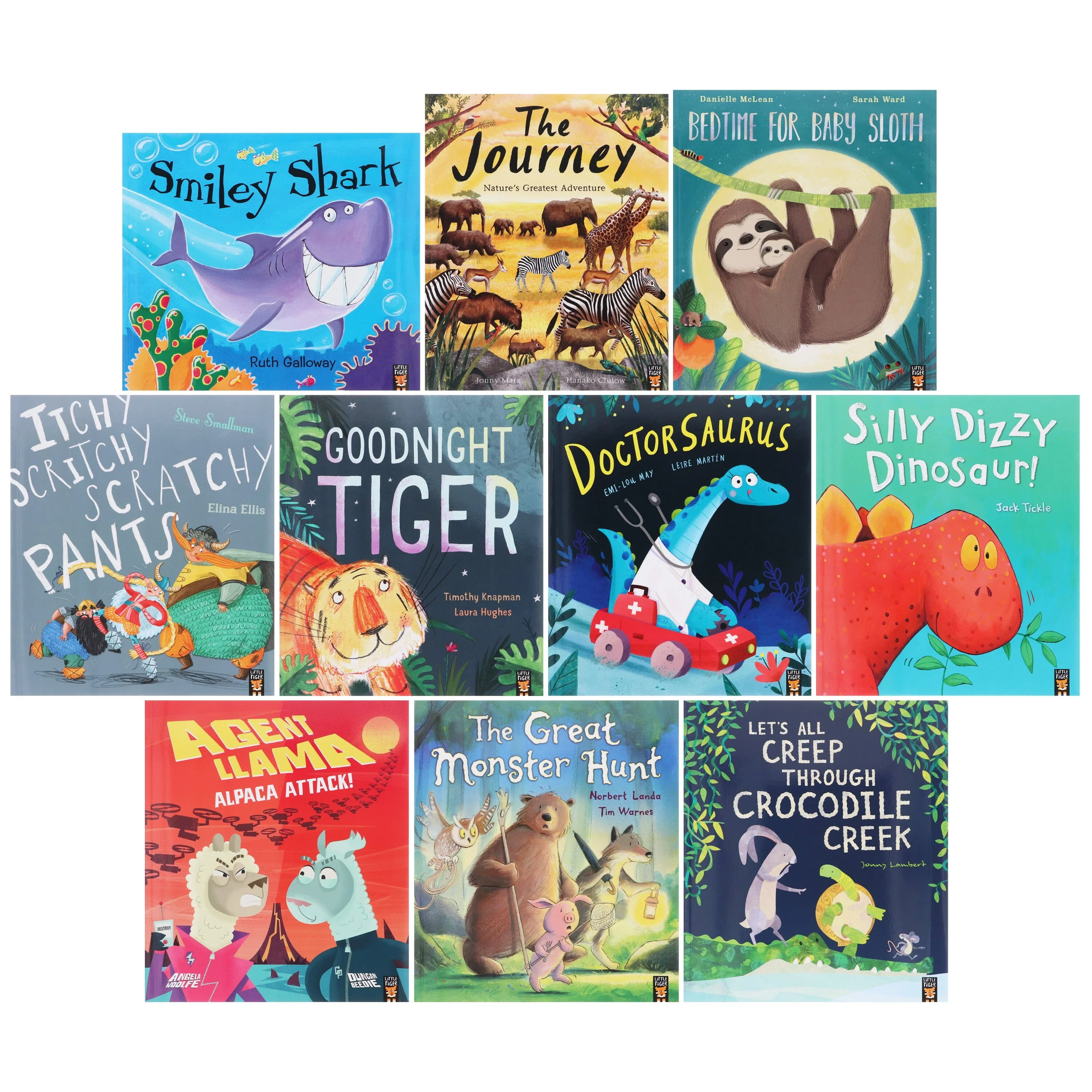 Animal Bed Time Stories Illustrated 10 Picture Books Collection Set - Ages 3-6 - Paperback - Image 3
