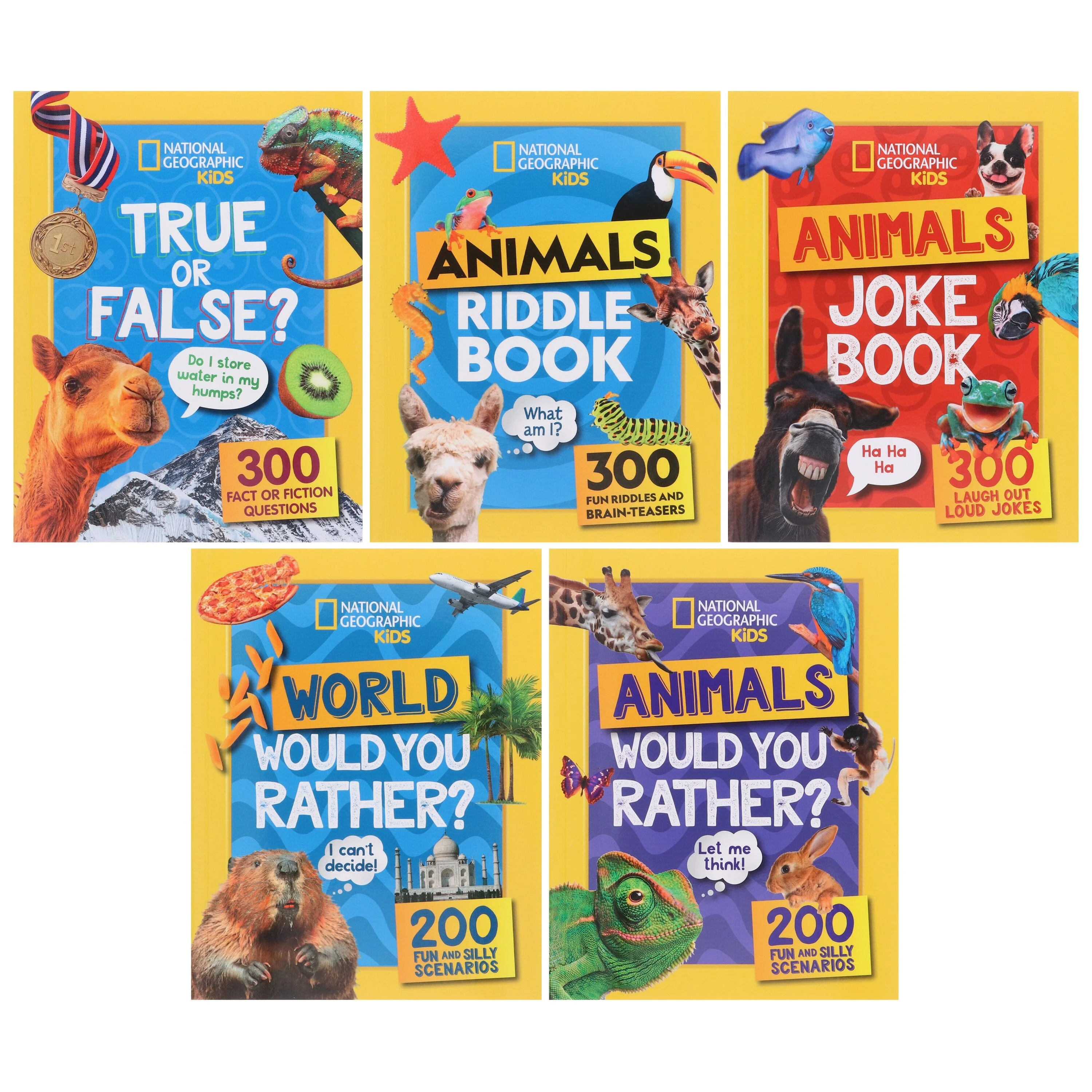 National Geographic Kids Animals Joke Book: 300 Laugh-Out-Loud Jokes 5 Books Collection Set - Ages 6+ - Paperback - Image 2