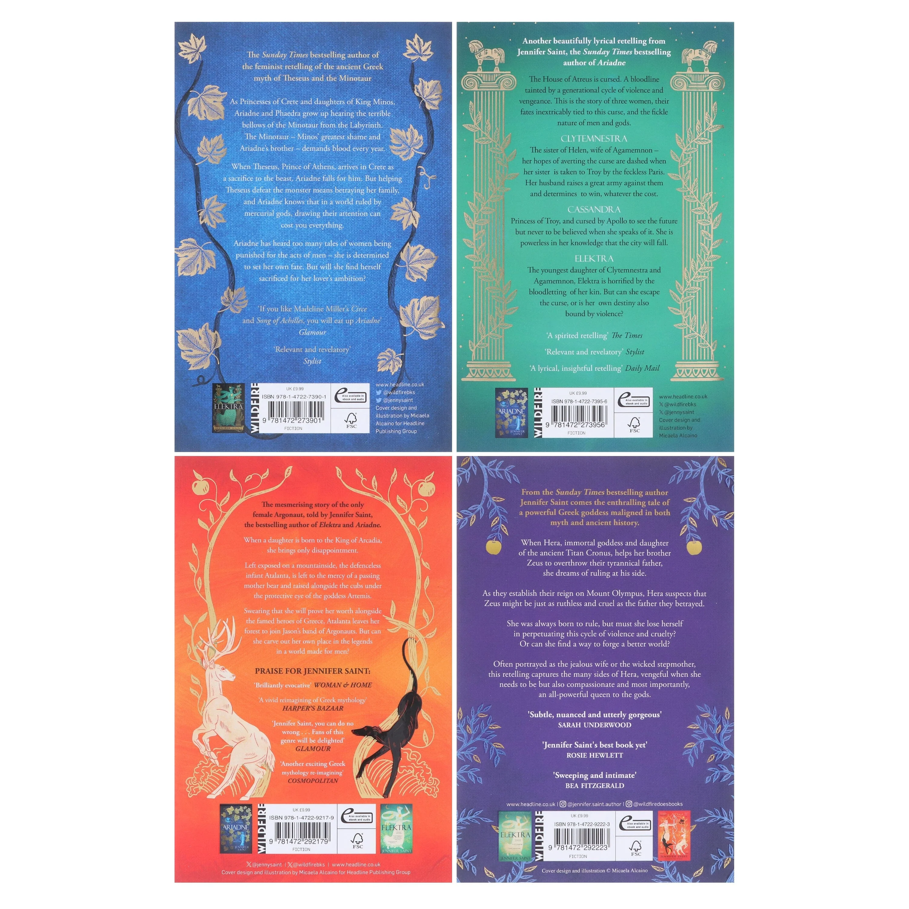 Ariadne, Elektra, Atalanta & Hera by Jennifer Saint 4 Books Collection Set - Fiction - Paperback - Image 3