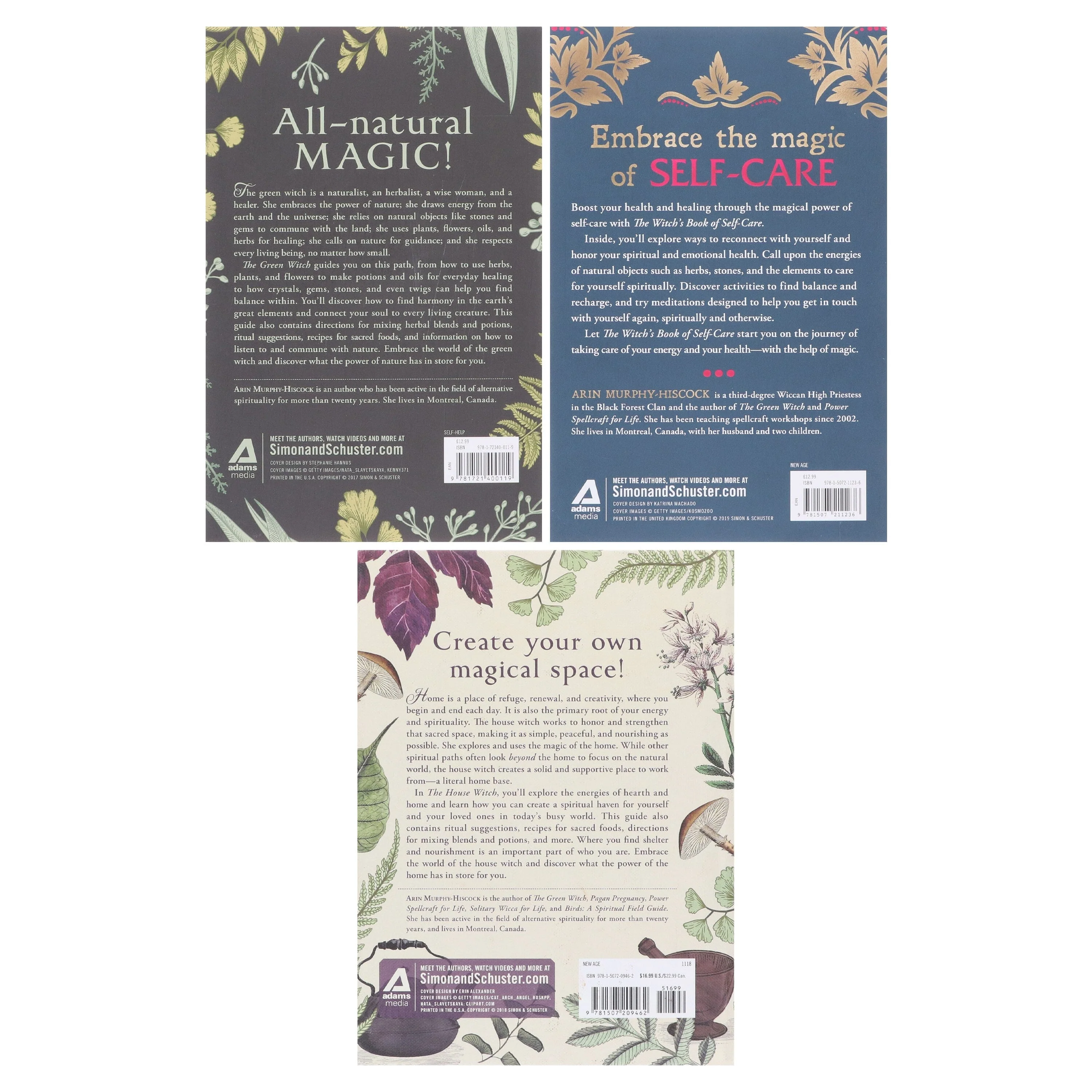 Arin Murphy-Hiscock Collection (The Green Witch, The Witch's Book of Self-Care & The House Witch) 3 Books Set - Non Fiction - Paperback/Hardback - Image 3
