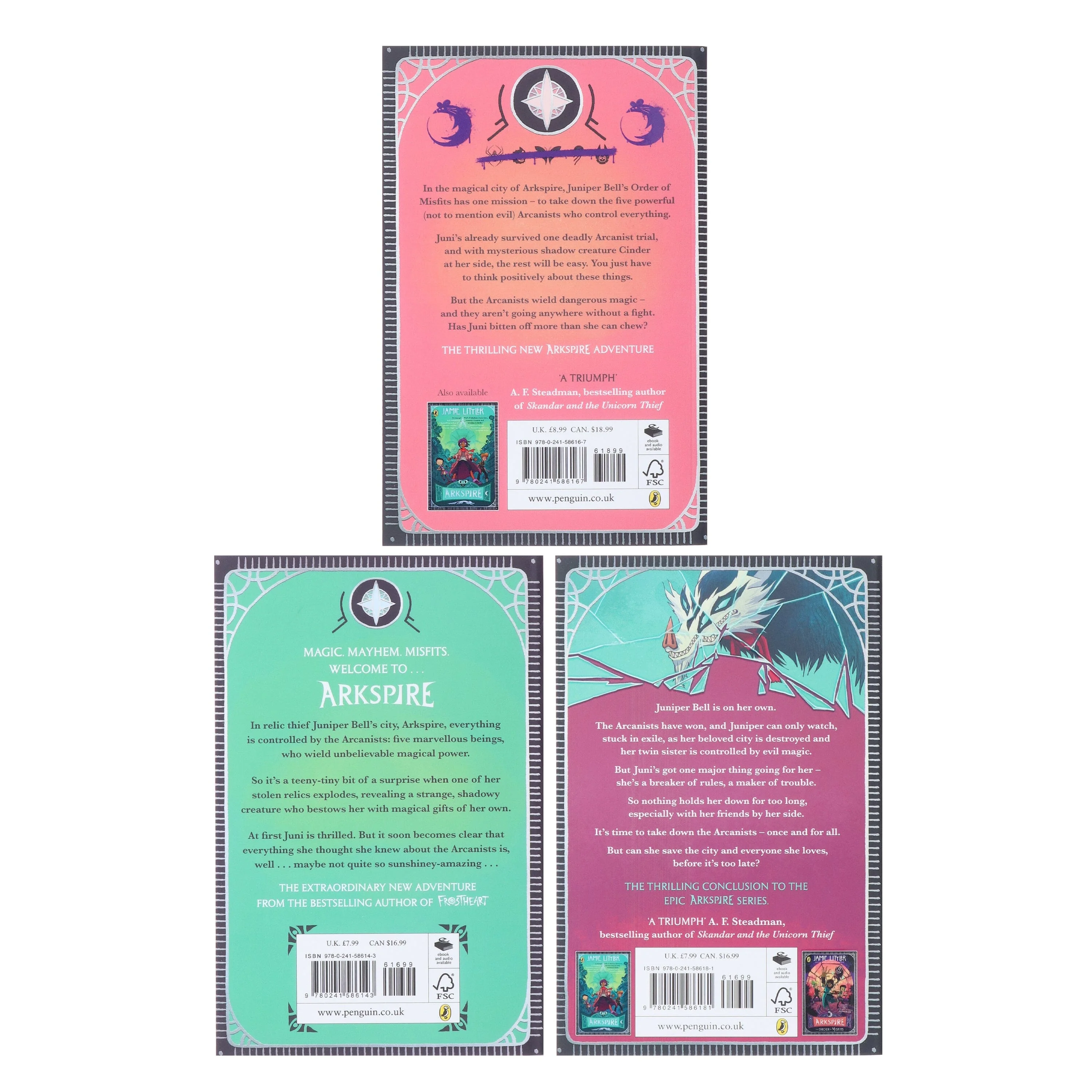 Arkspire Series by Jamie Littler: An Epic Illustrated Adventure 3 Books Collection Set - Ages 8-13 - Paperback - Image 3