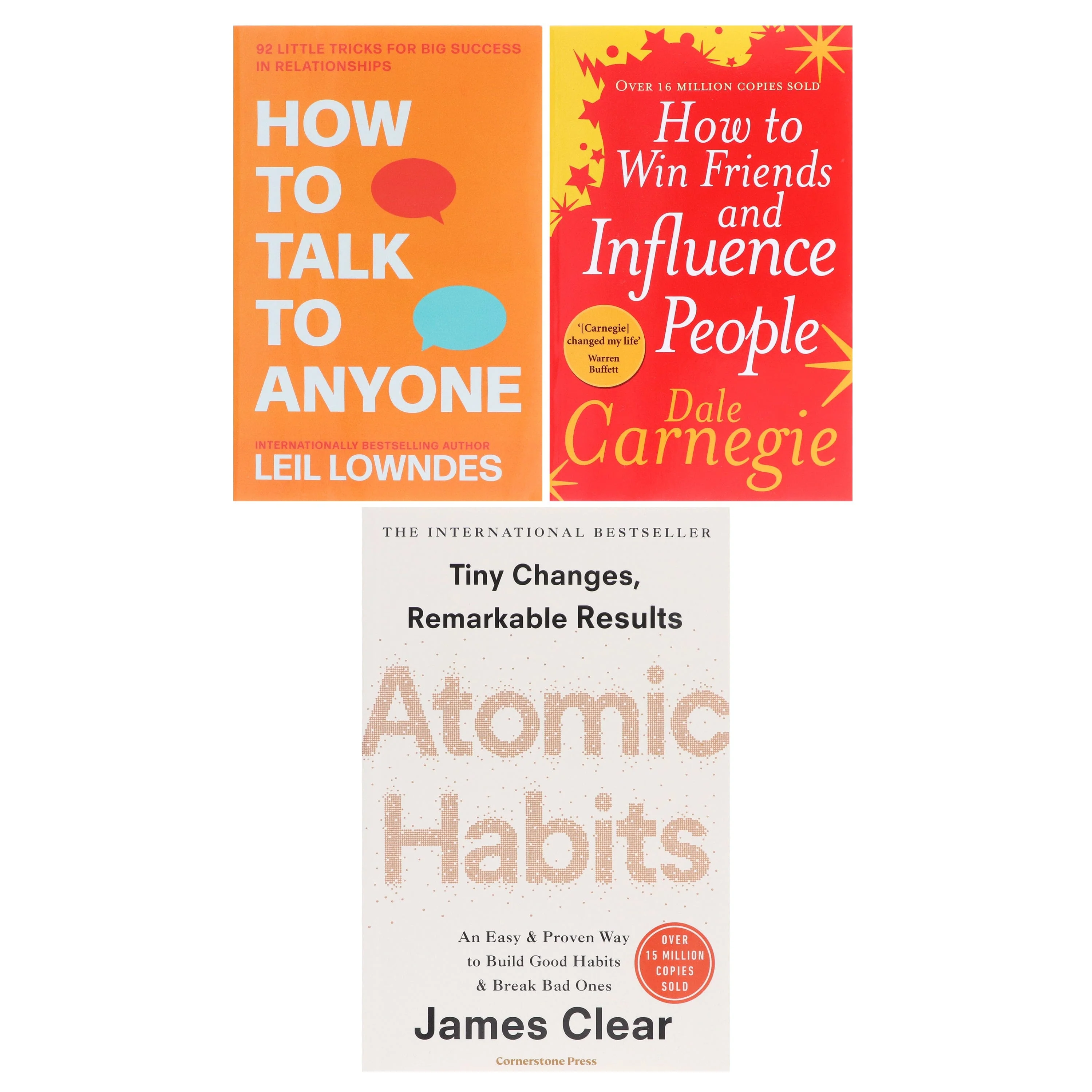 Atomic Habits, How To Talk To Anyone & How to Win Friends and Influence People: 3 Books Collection - Non Fiction - Paperback - Image 2