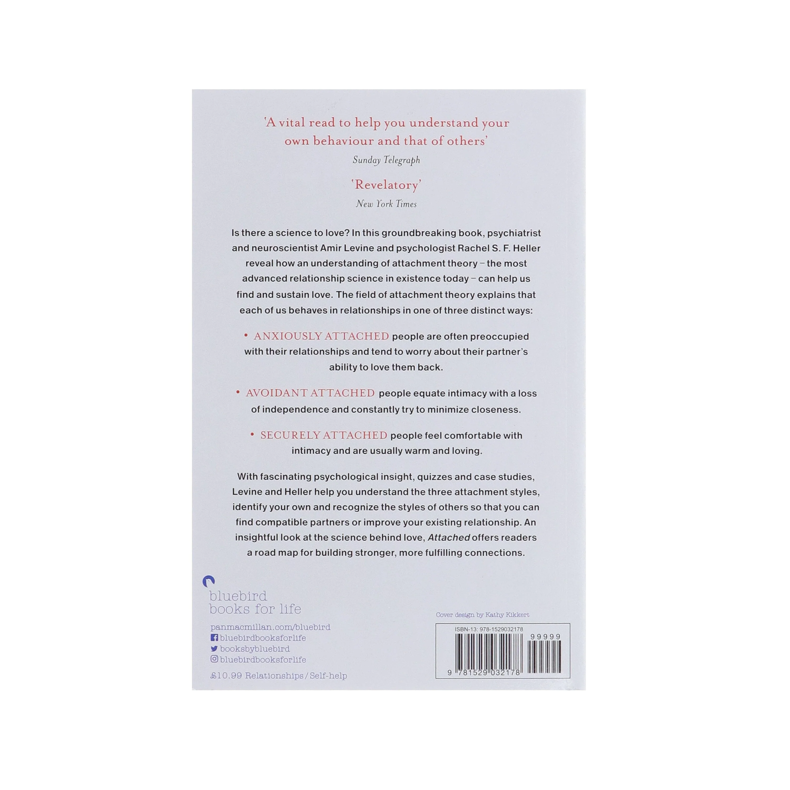 Attached: Are you Anxious, Avoidant or Secure? How the science of adult attachment can help you find – and keep – love by Amir Levine & Rachel Heller - Non Fiction - Paperback - Image 3