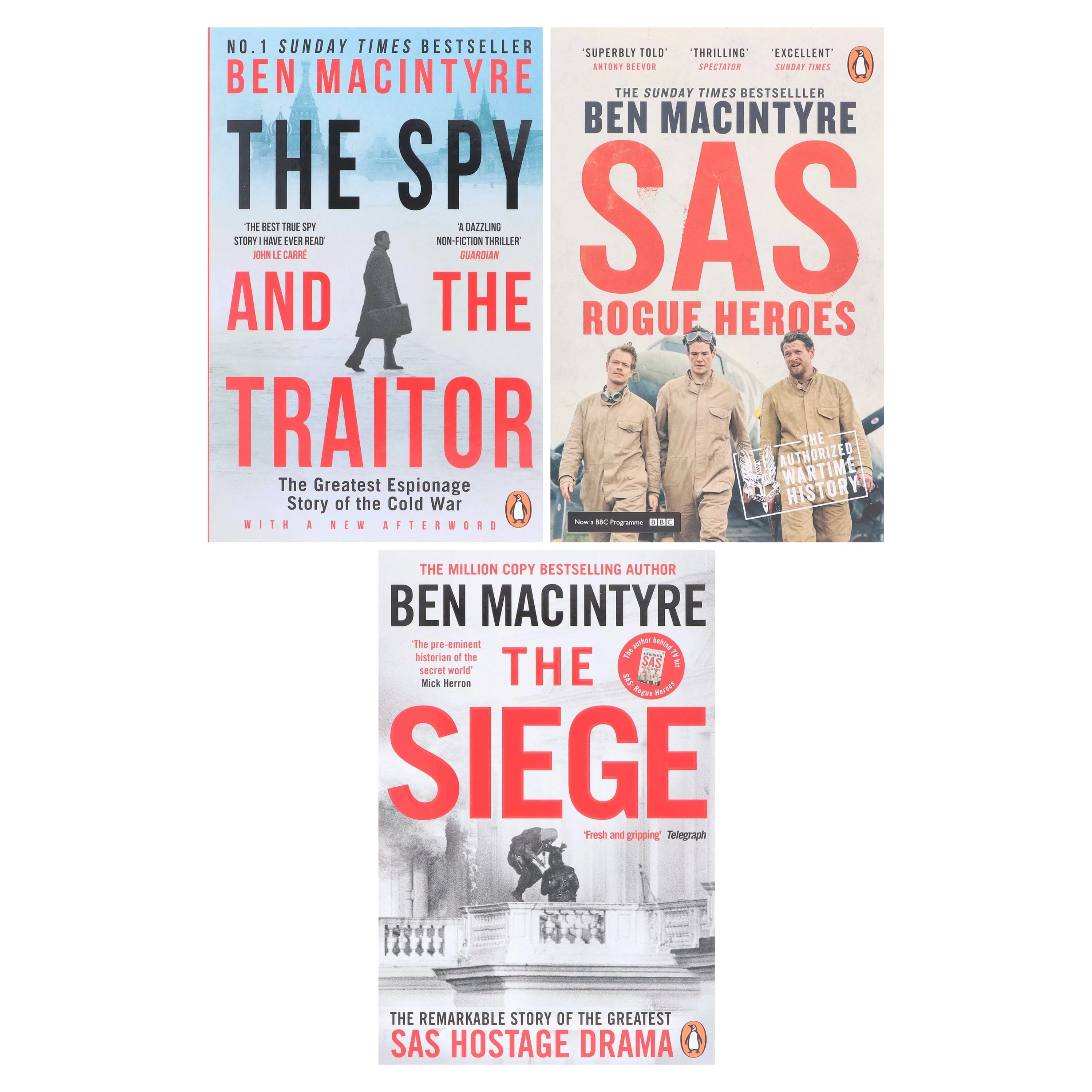 The Spy and the Traitor, SAS: Rogue Heroes & The Siege: By Ben Macintyre 3 Books Collection Set - Non Fiction - Paperback - Image 2