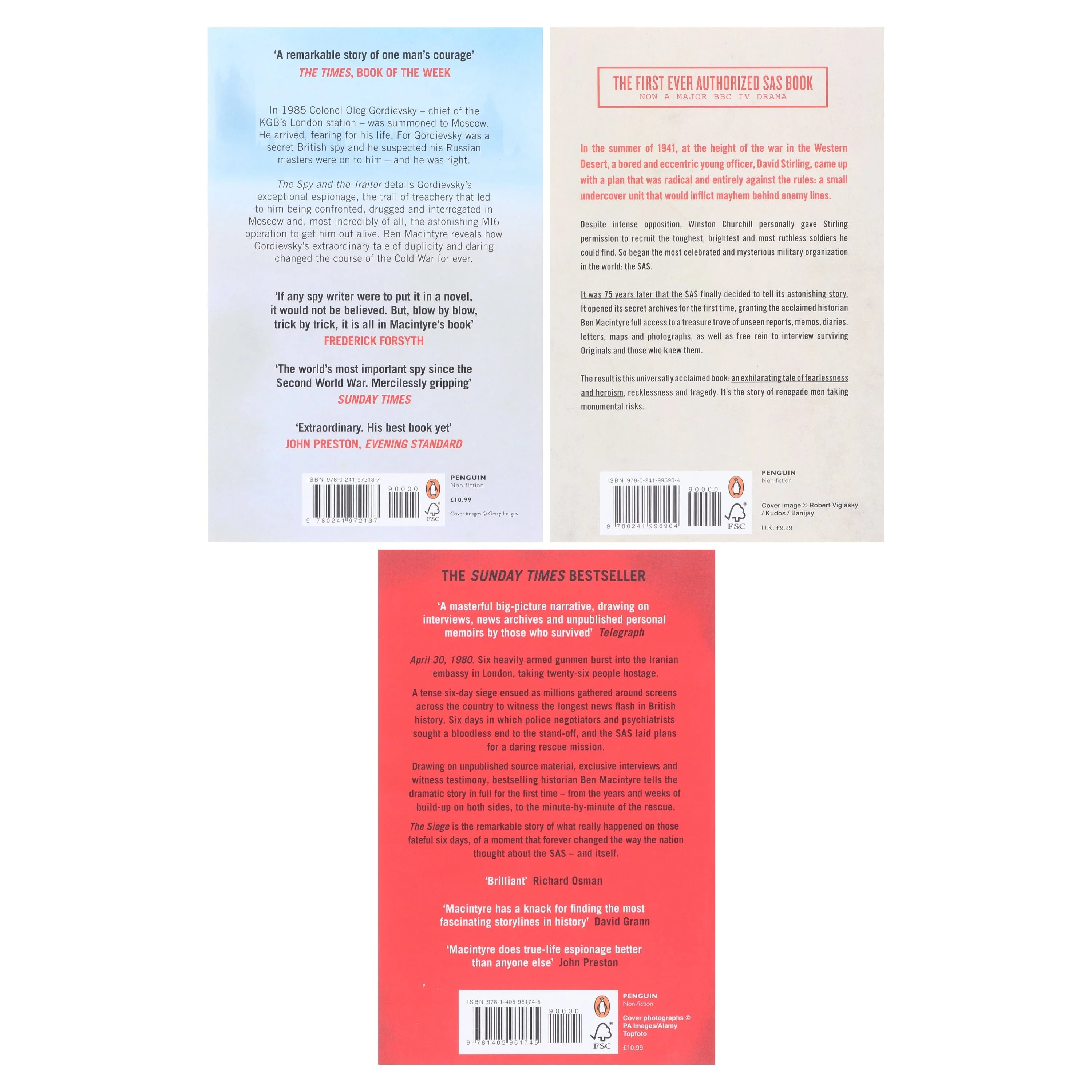 The Spy and the Traitor, SAS: Rogue Heroes & The Siege: By Ben Macintyre 3 Books Collection Set - Non Fiction - Paperback - Image 3