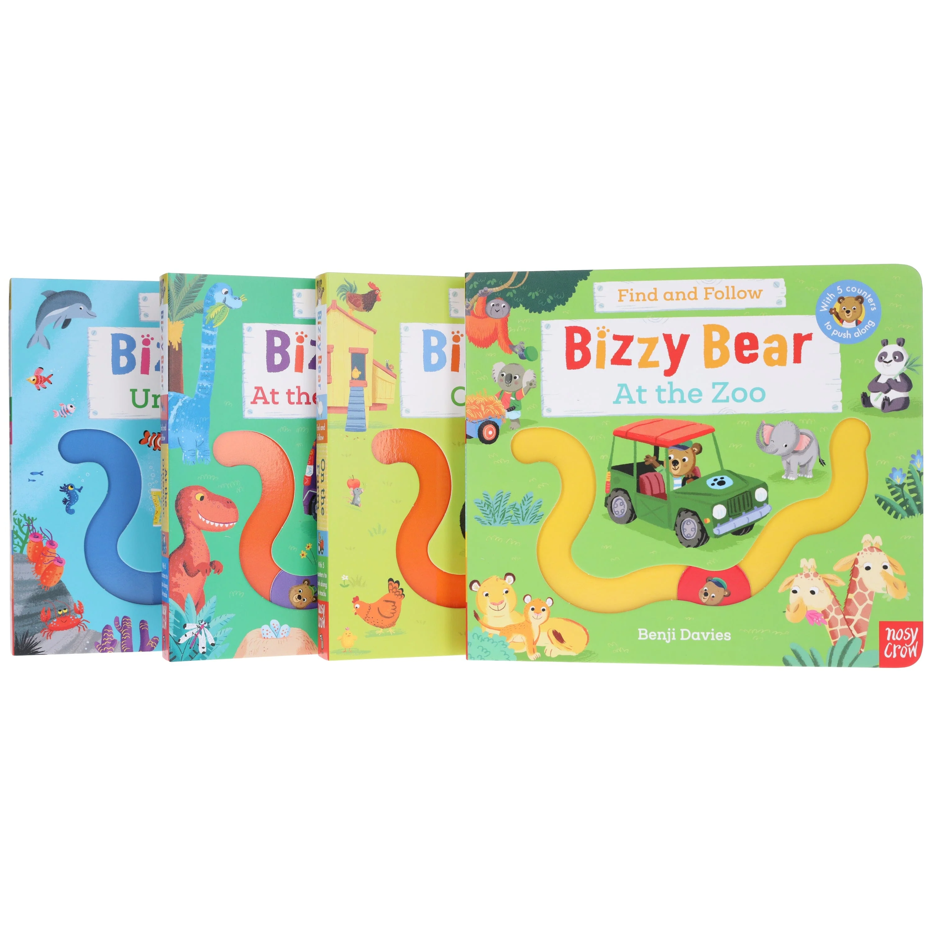 Bizzy Bear: Find and Follow Series by Benji Davies 4 Books Collection Set - Ages 2-5 - Board Book - Image 4