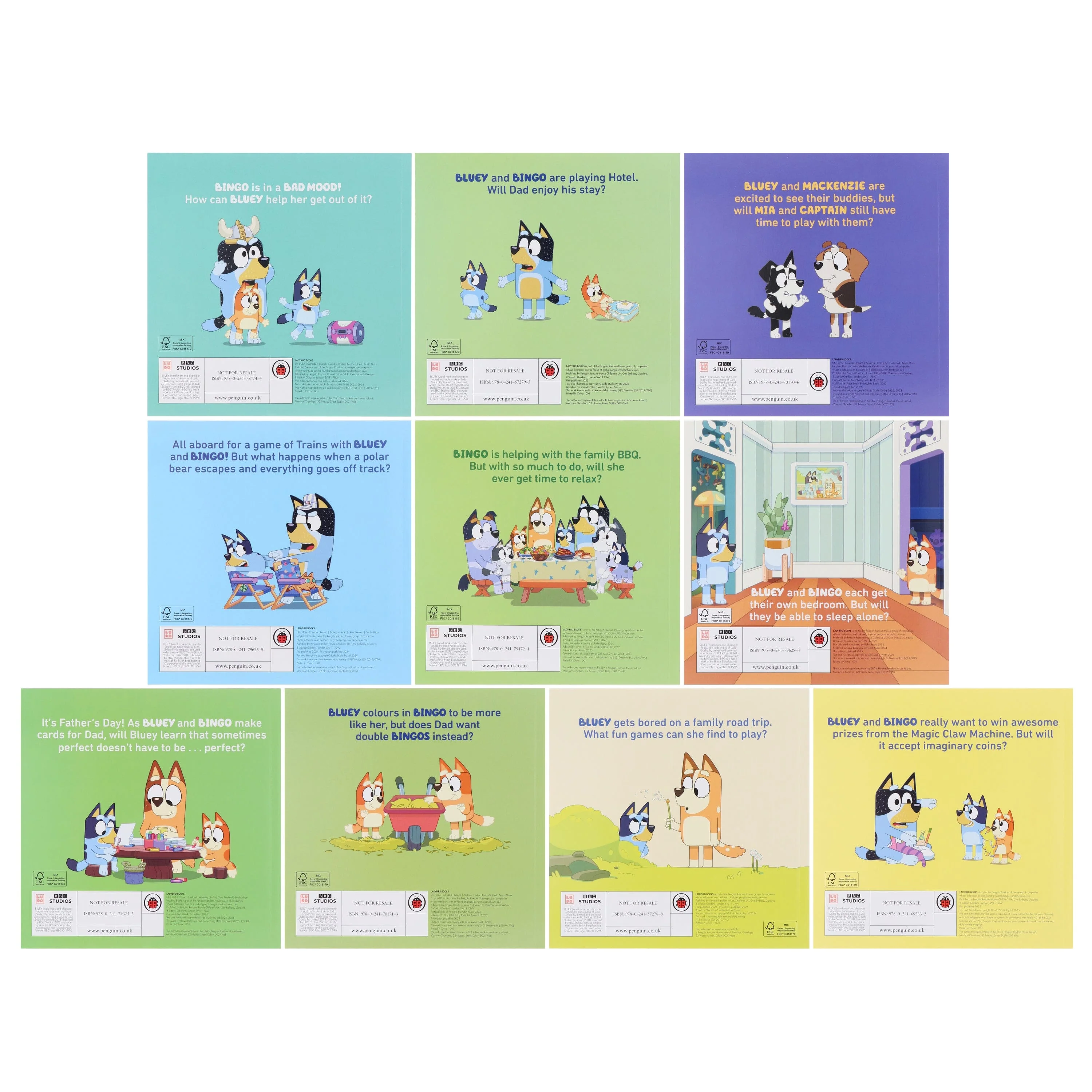 Bluey: 10 Awesome Box of Books Collection Set - Ages 3+ - Paperback - Image 3