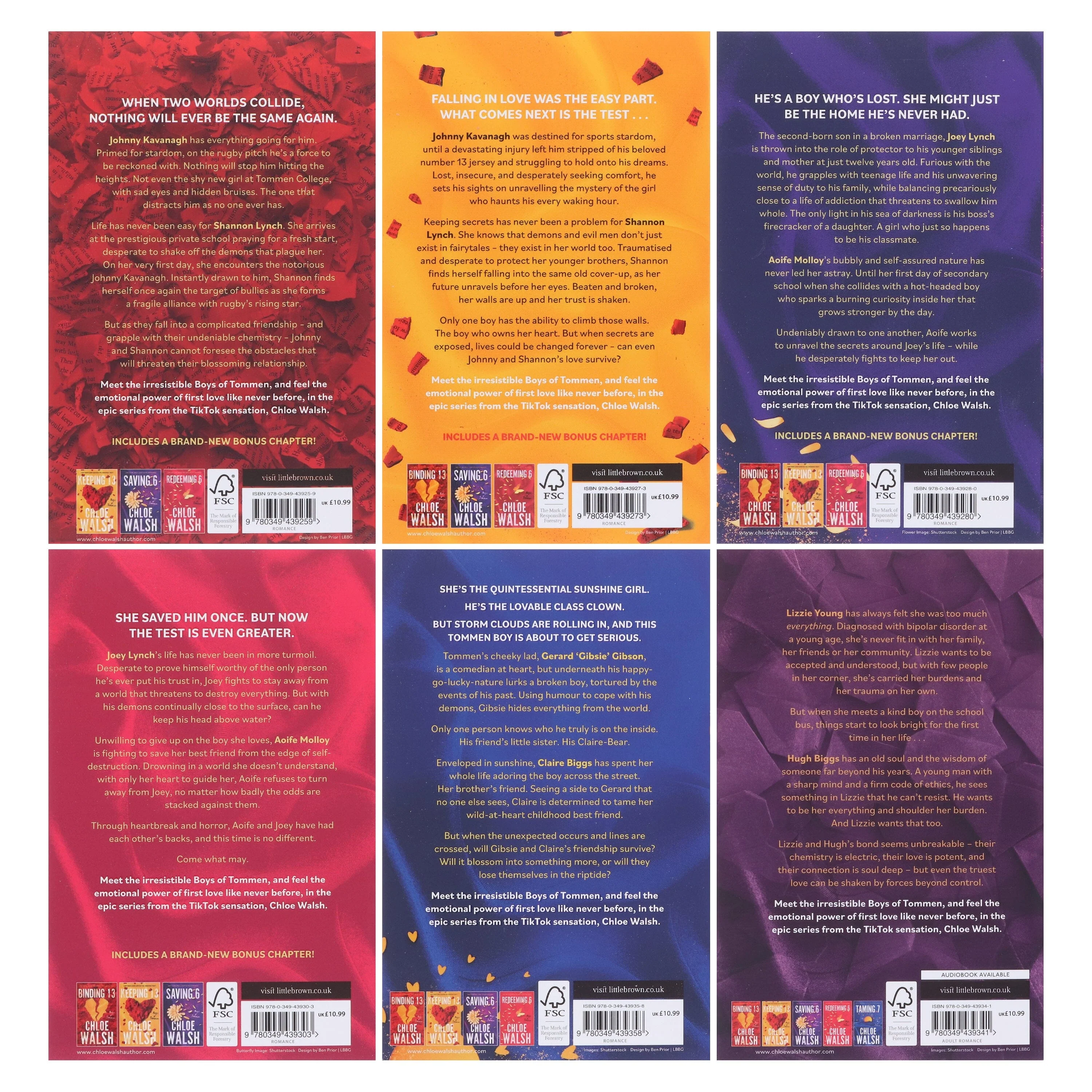 Boys of Tommen Series By Chloe Walsh 6 Books Collection Set - Fiction - Paperback - Image 3