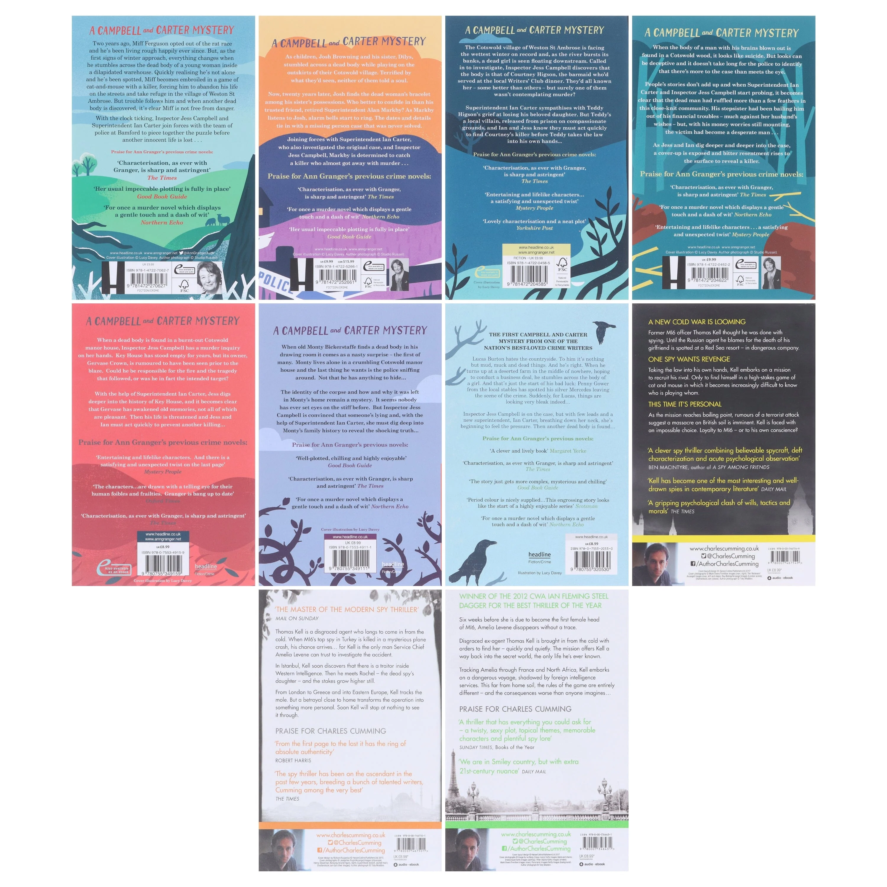 British Spy & Mystery Crime Series Bundle by Ann Granger & Charles Cumming: 10 Book Set – Fiction – Paperback - Image 3