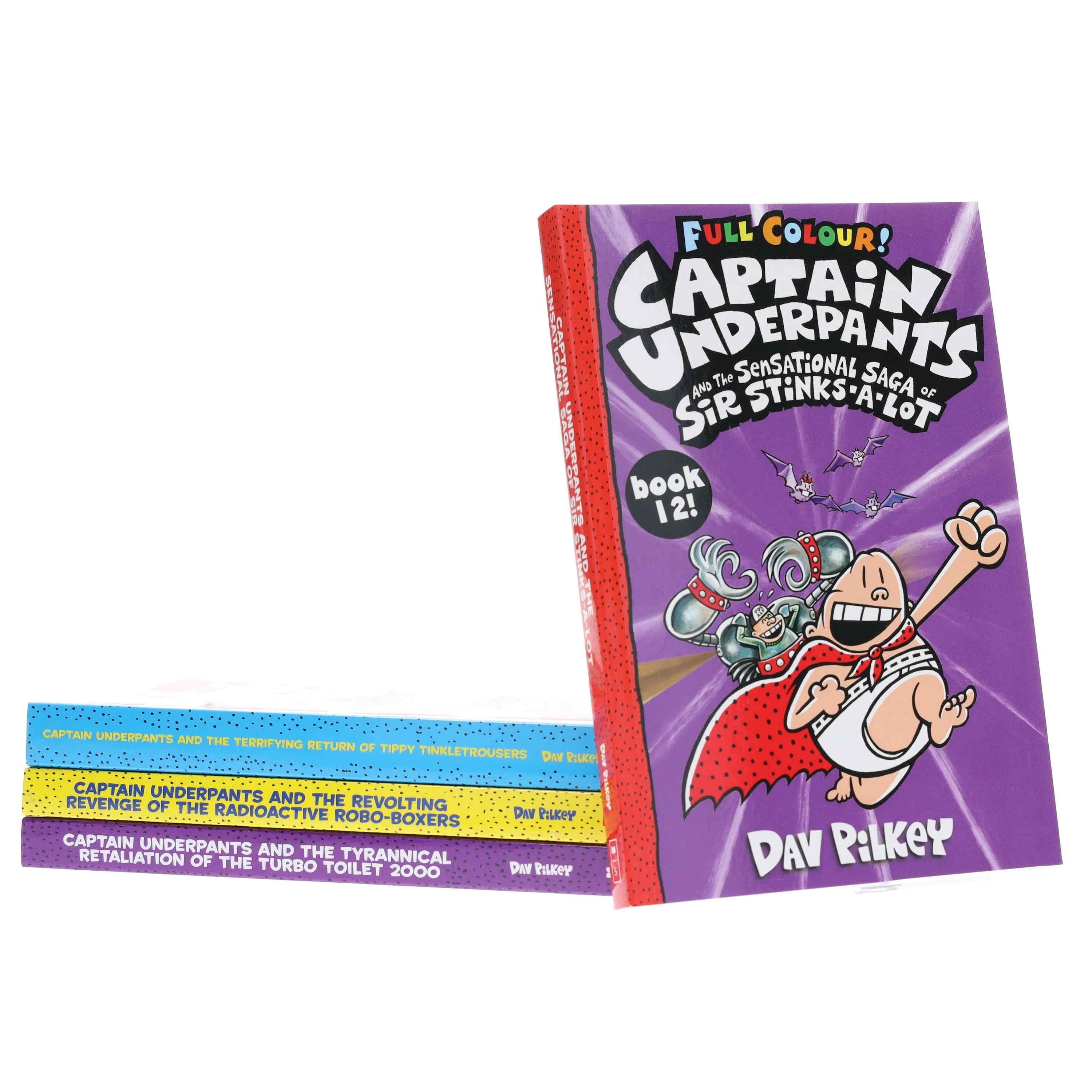 Captain Underpants Full Colour Series (Book 9-12) Collection by Dav Pilkey 4 Books Set - Ages 7-11 - Paperback - Image 4