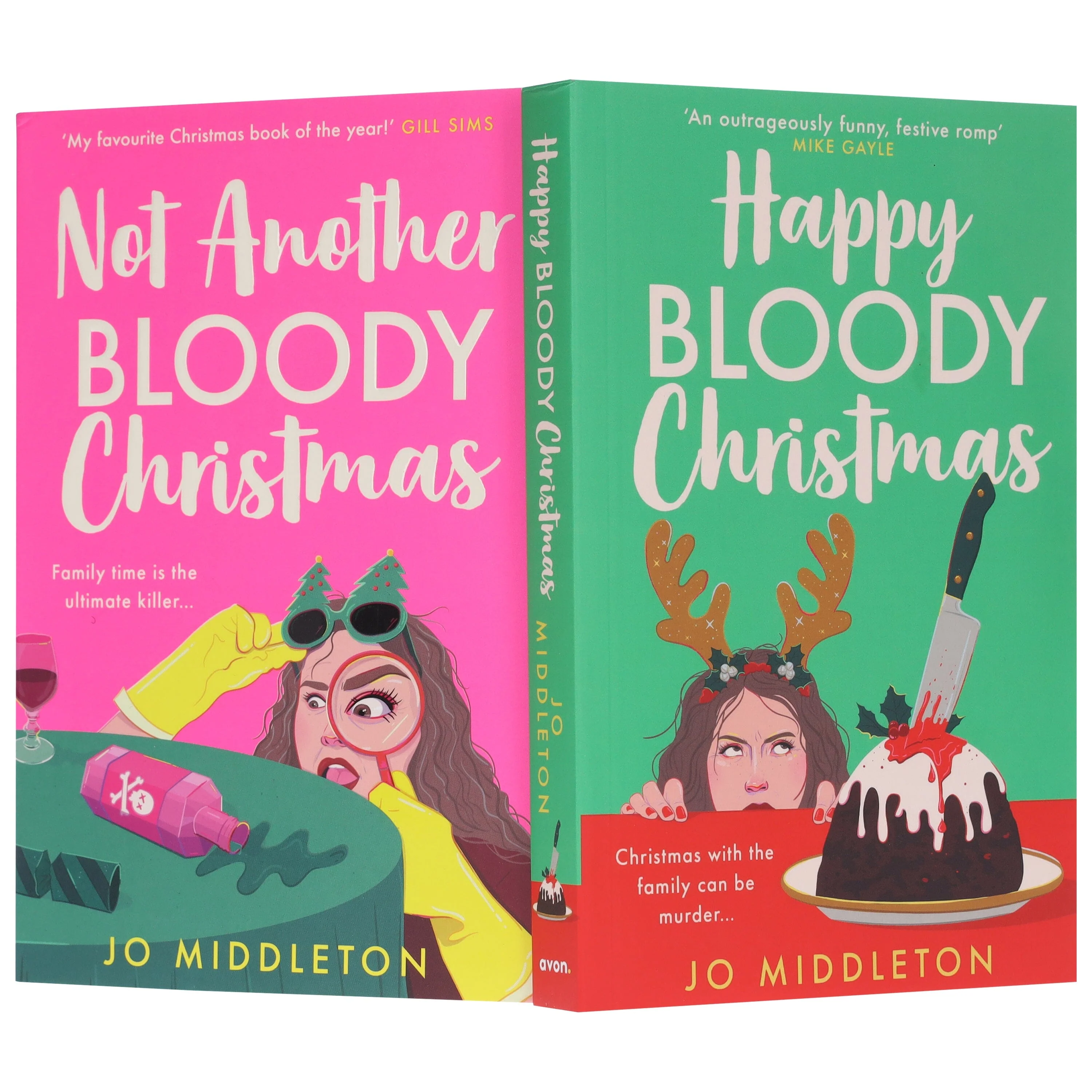 Christmas Murder Mysteries by Jo Middleton 2 Books Collection Set - Fiction - Paperback