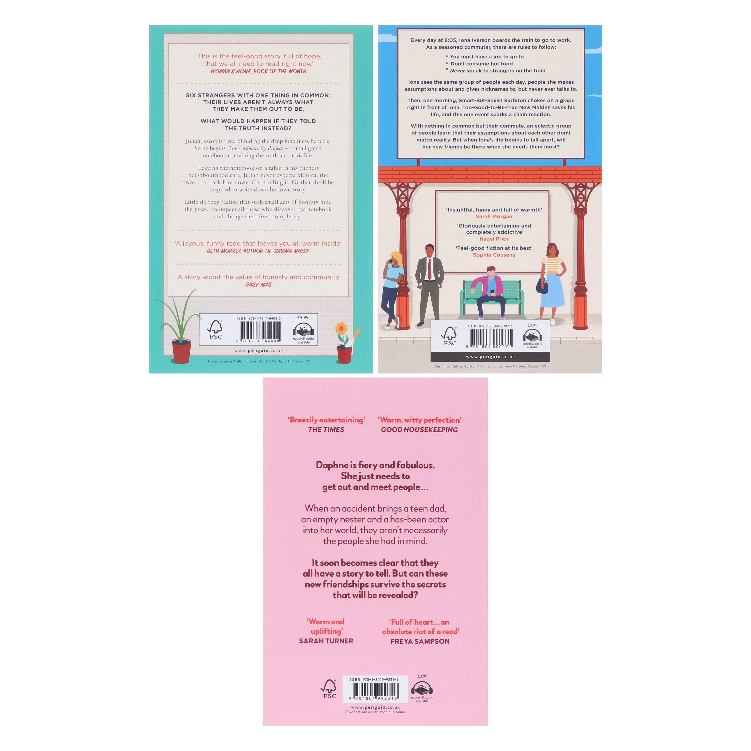 How to Age Disgracefully, The Authenticity Project & The People on Platform 5 By Clare Pooley: 3 Books Collection Set - Fiction - Paperback - Image 3